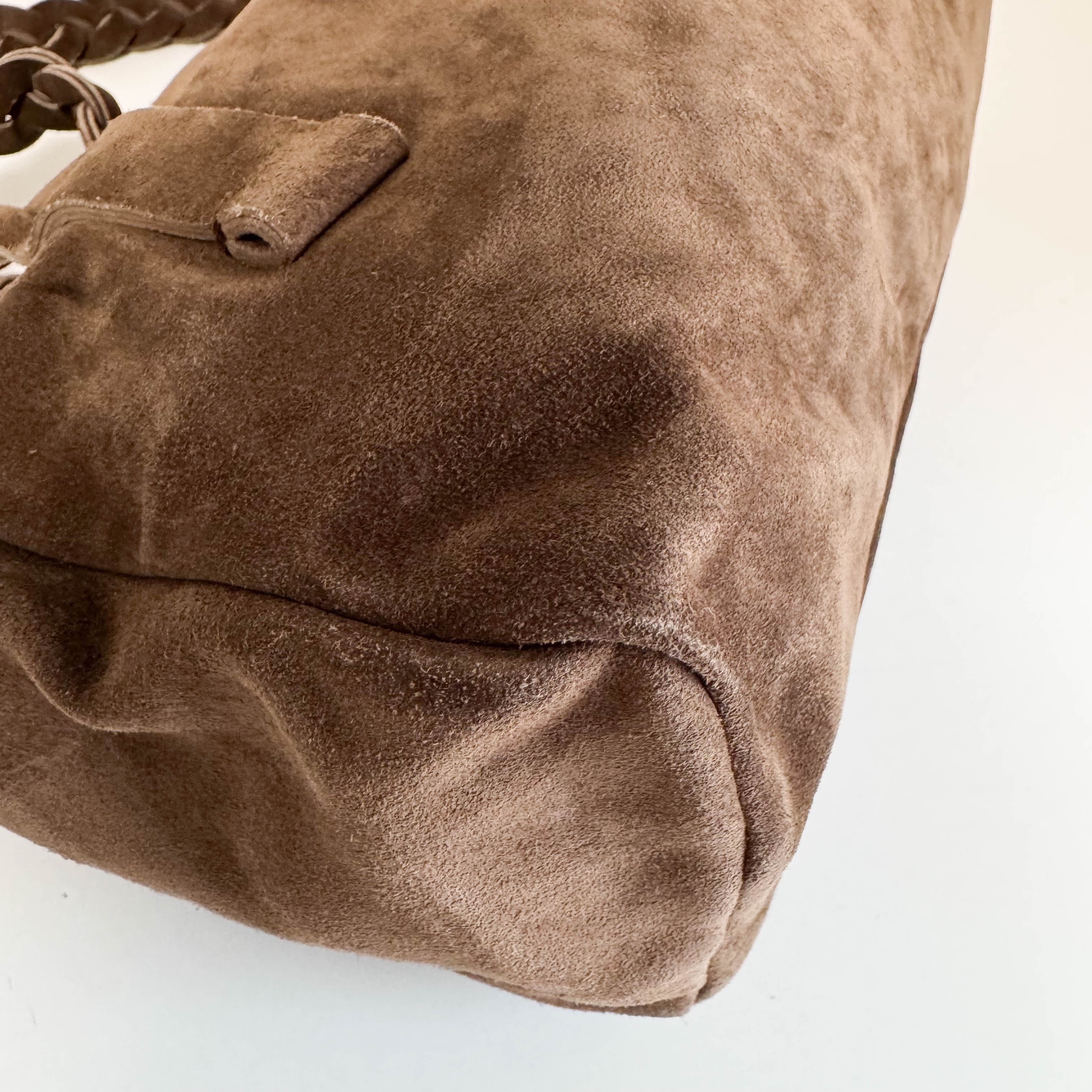 Archive Brown Suede Shoulder Bag