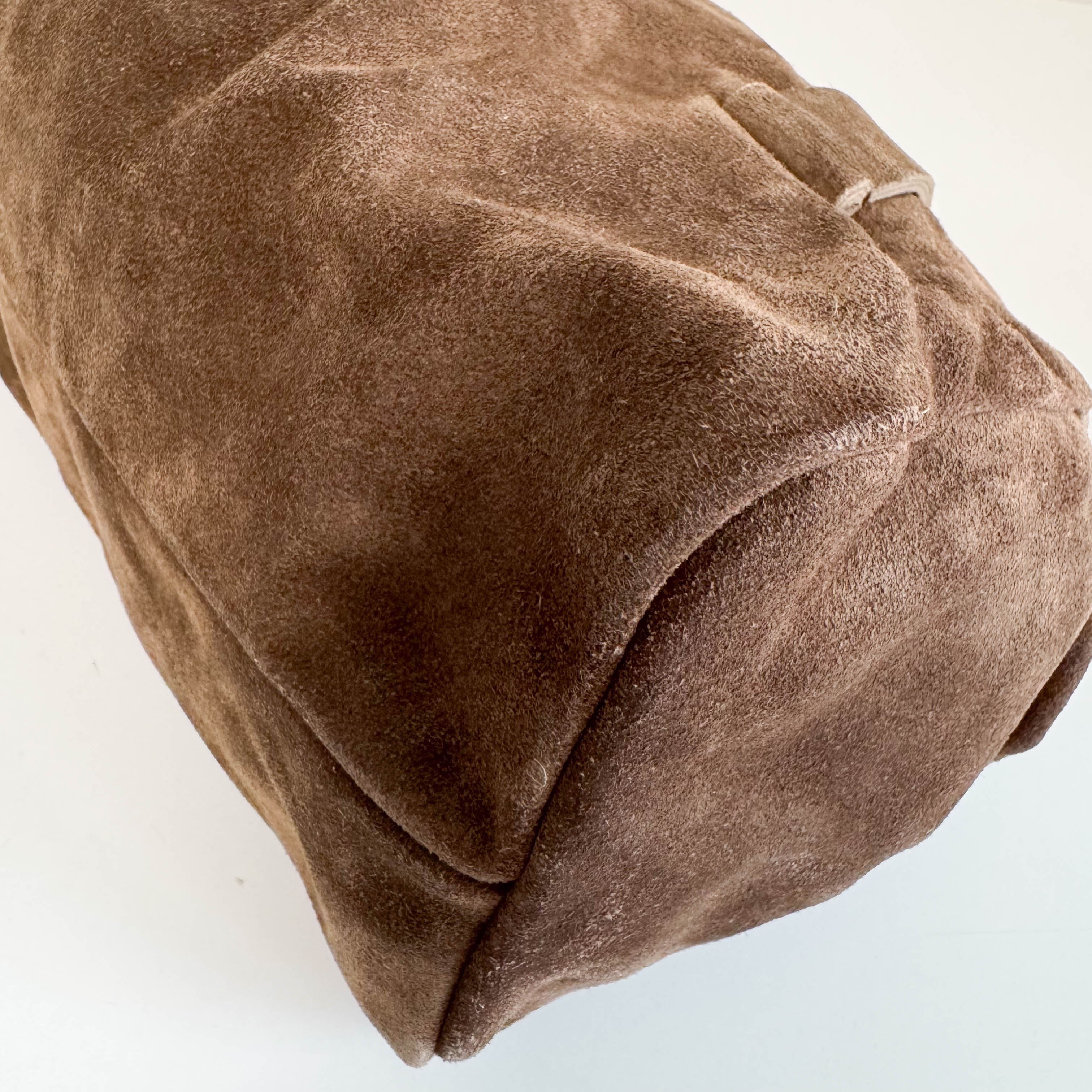 Archive Brown Suede Shoulder Bag