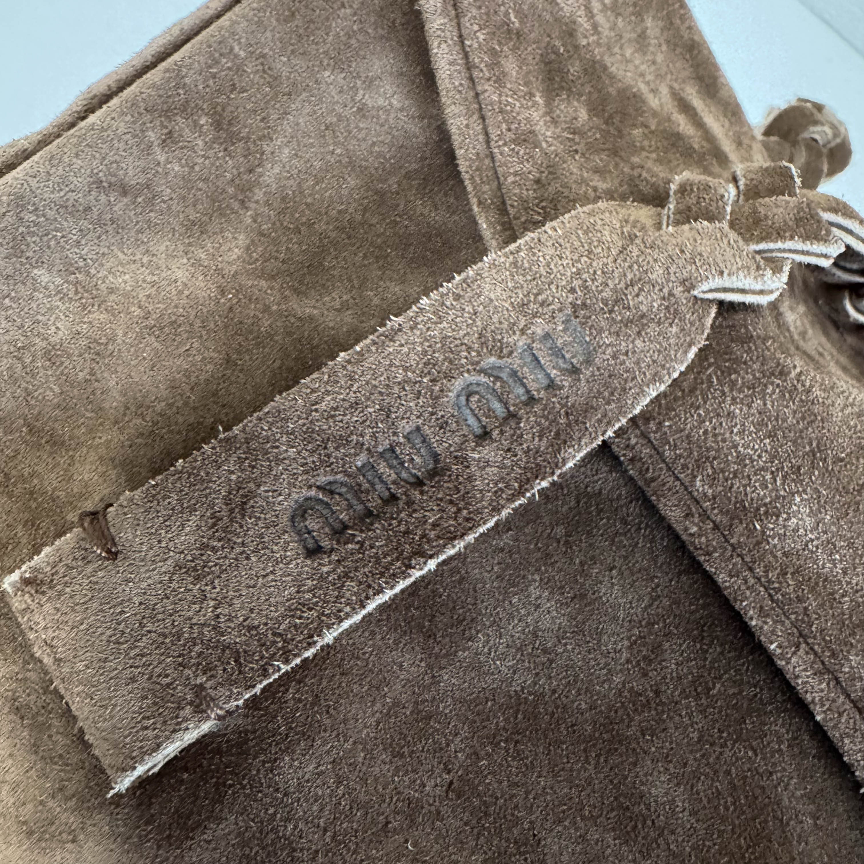 Archive Brown Suede Shoulder Bag