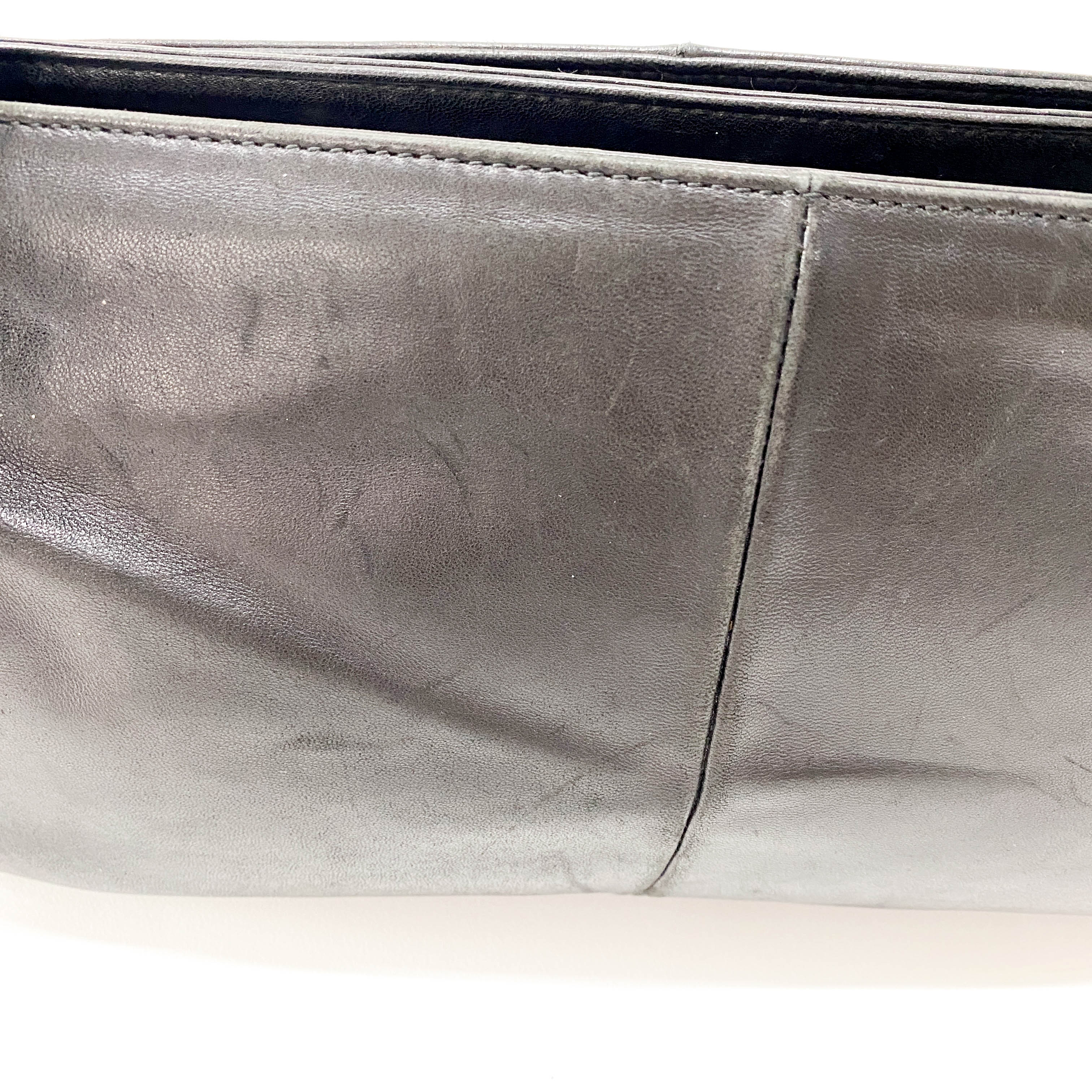 Mombasa Black Leather Shoulder Bag