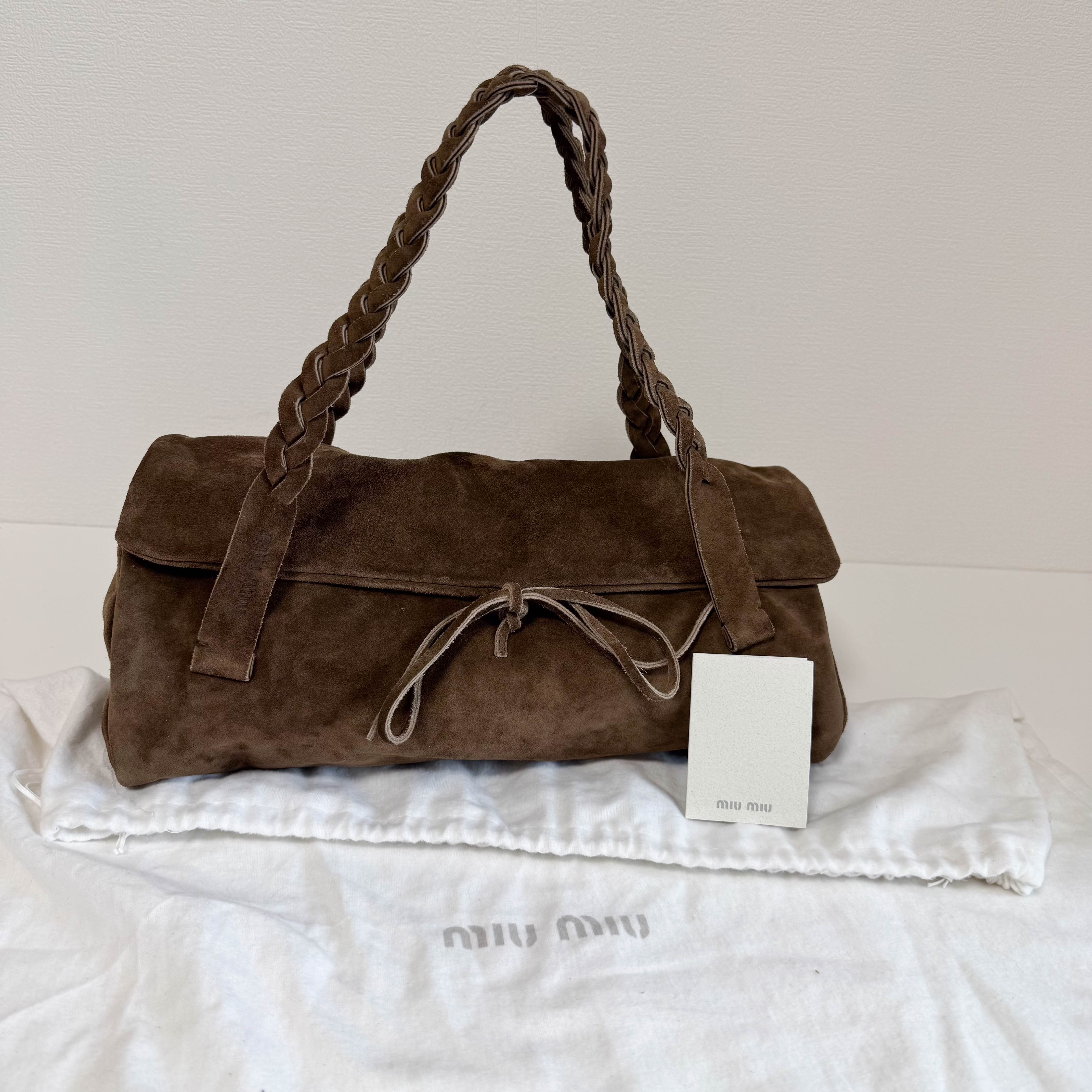 Archive Brown Suede Shoulder Bag