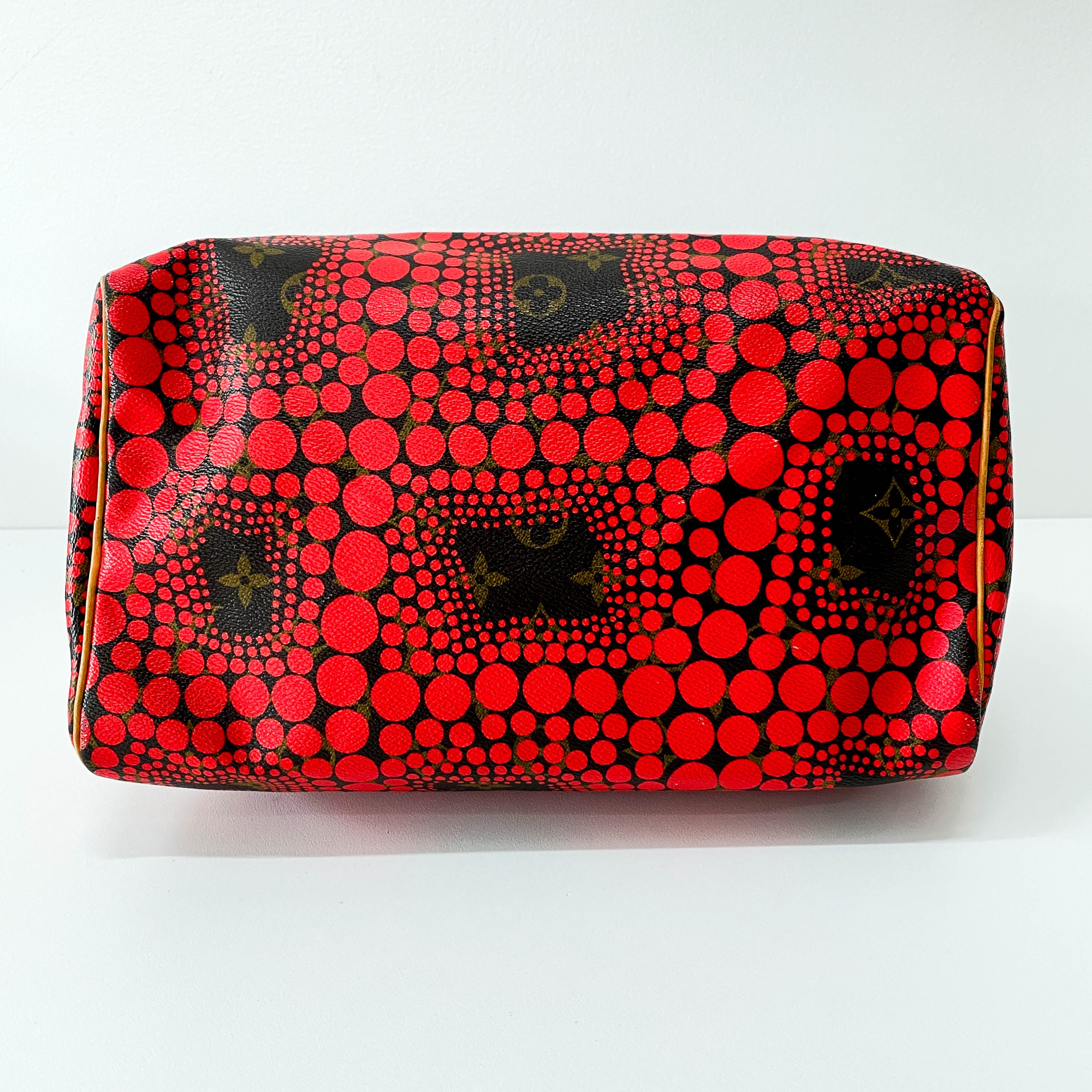 Yayoi Kusama Monogram Pumpkin Dot Speedy 30 Red