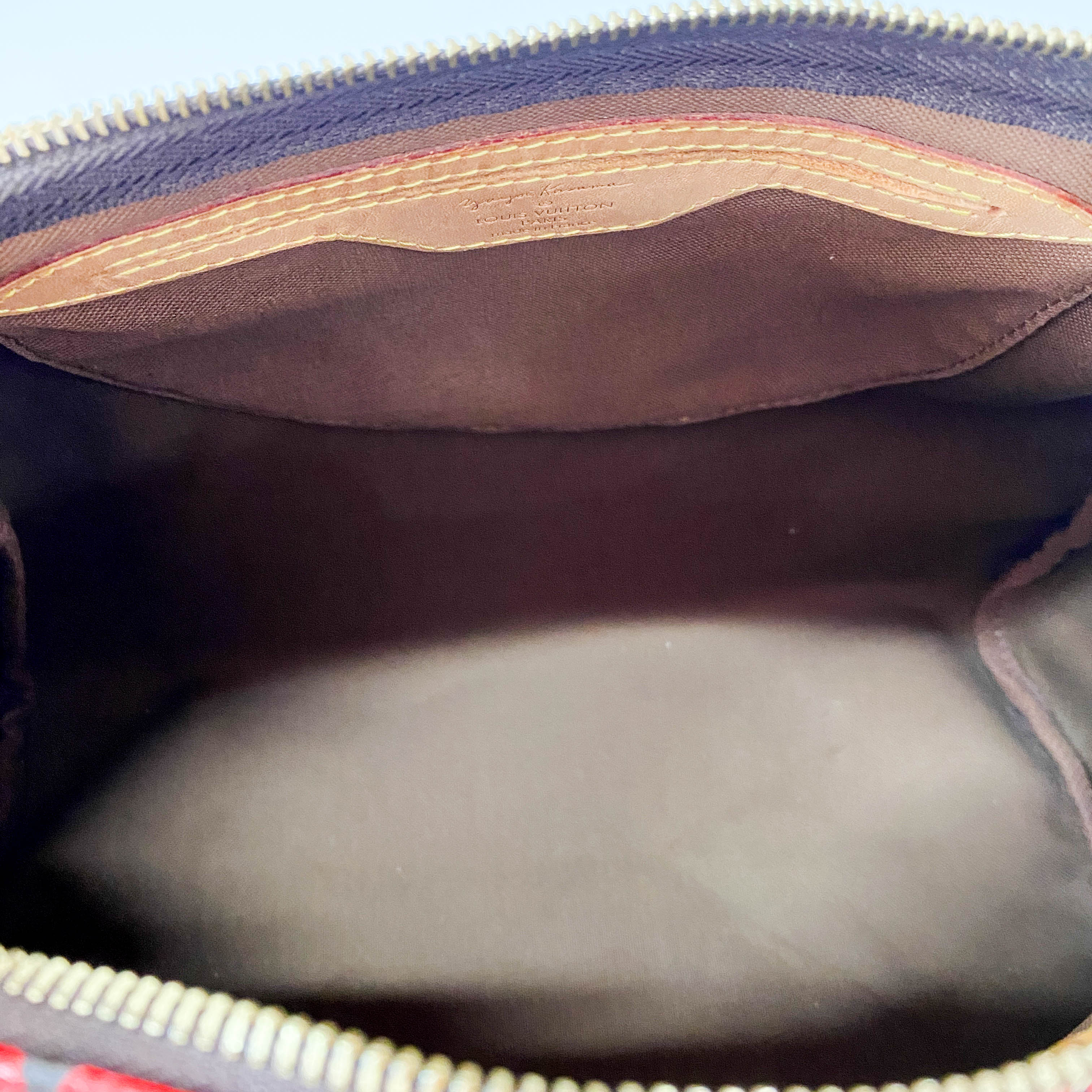 Yayoi Kusama Monogram Pumpkin Dot Speedy 30 Red