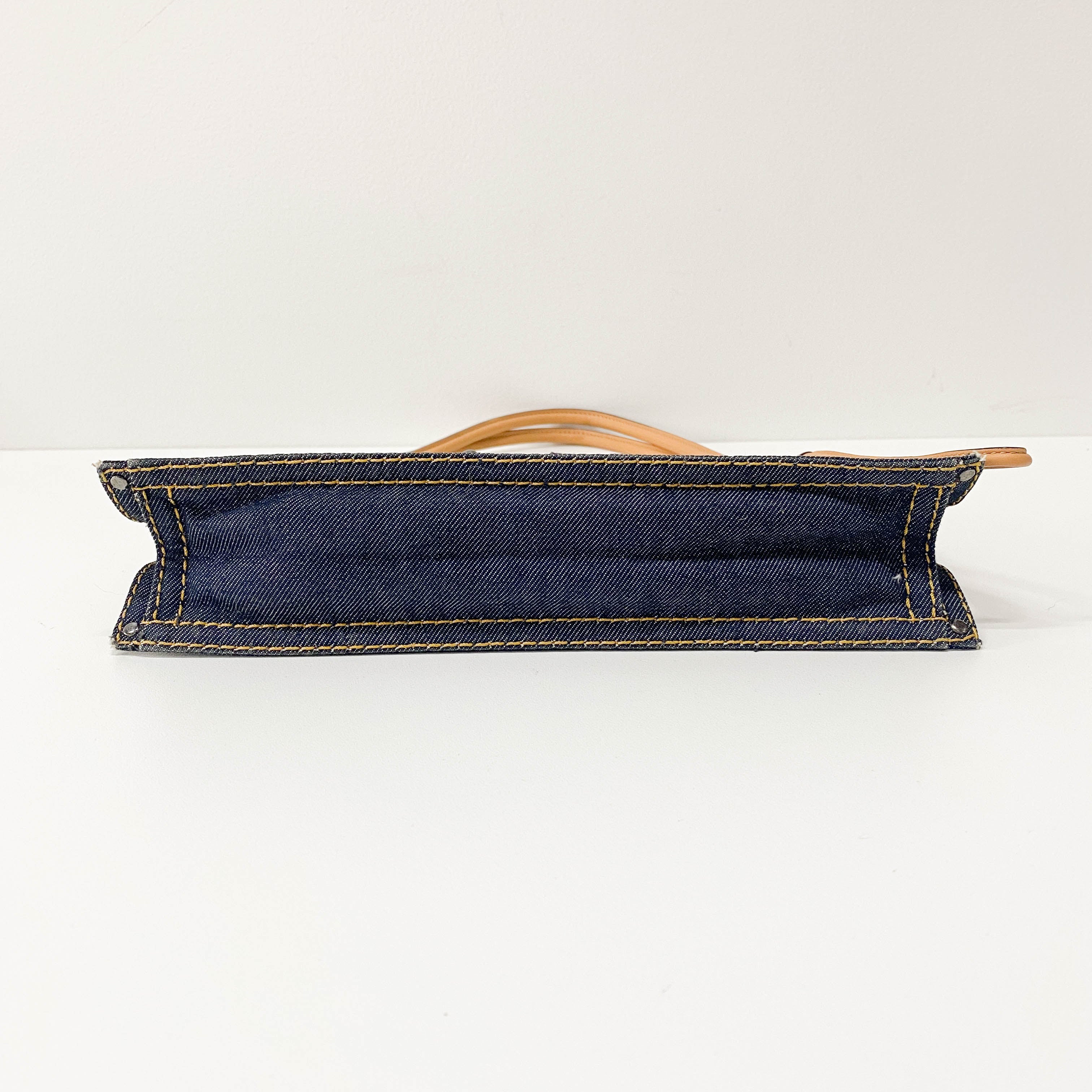 Denim Anagram Bag