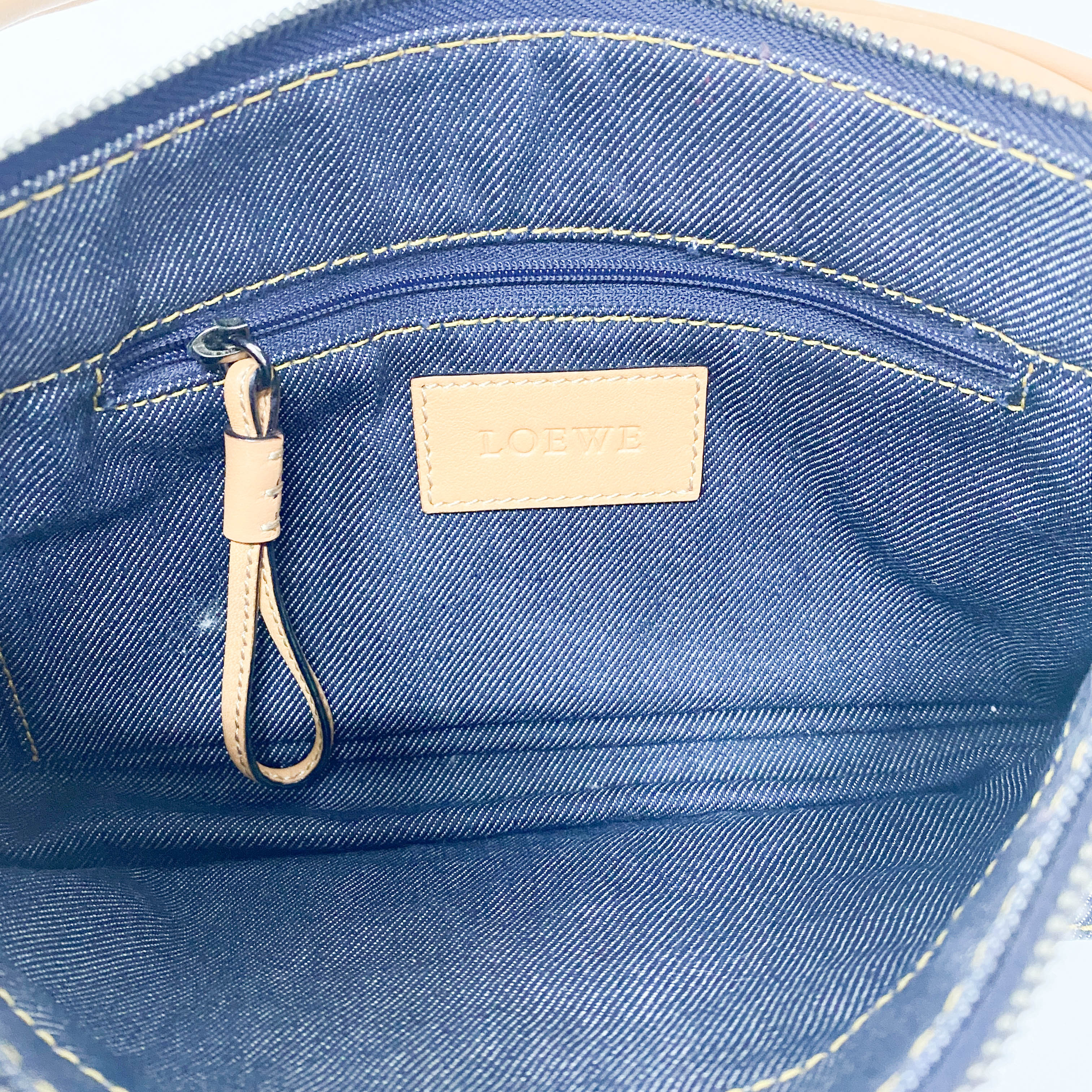 Denim Anagram Bag
