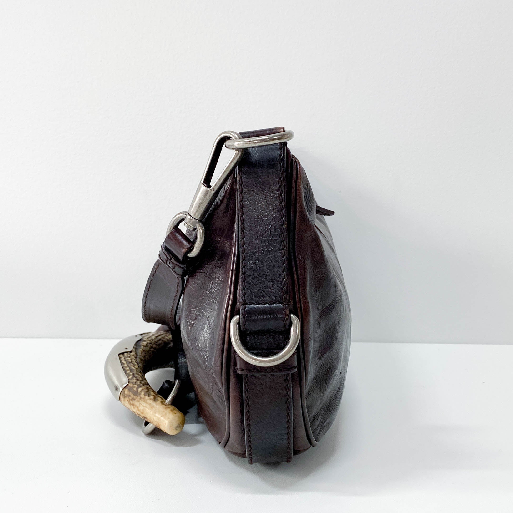 Mombasa Brown Leather Shoulder Bag