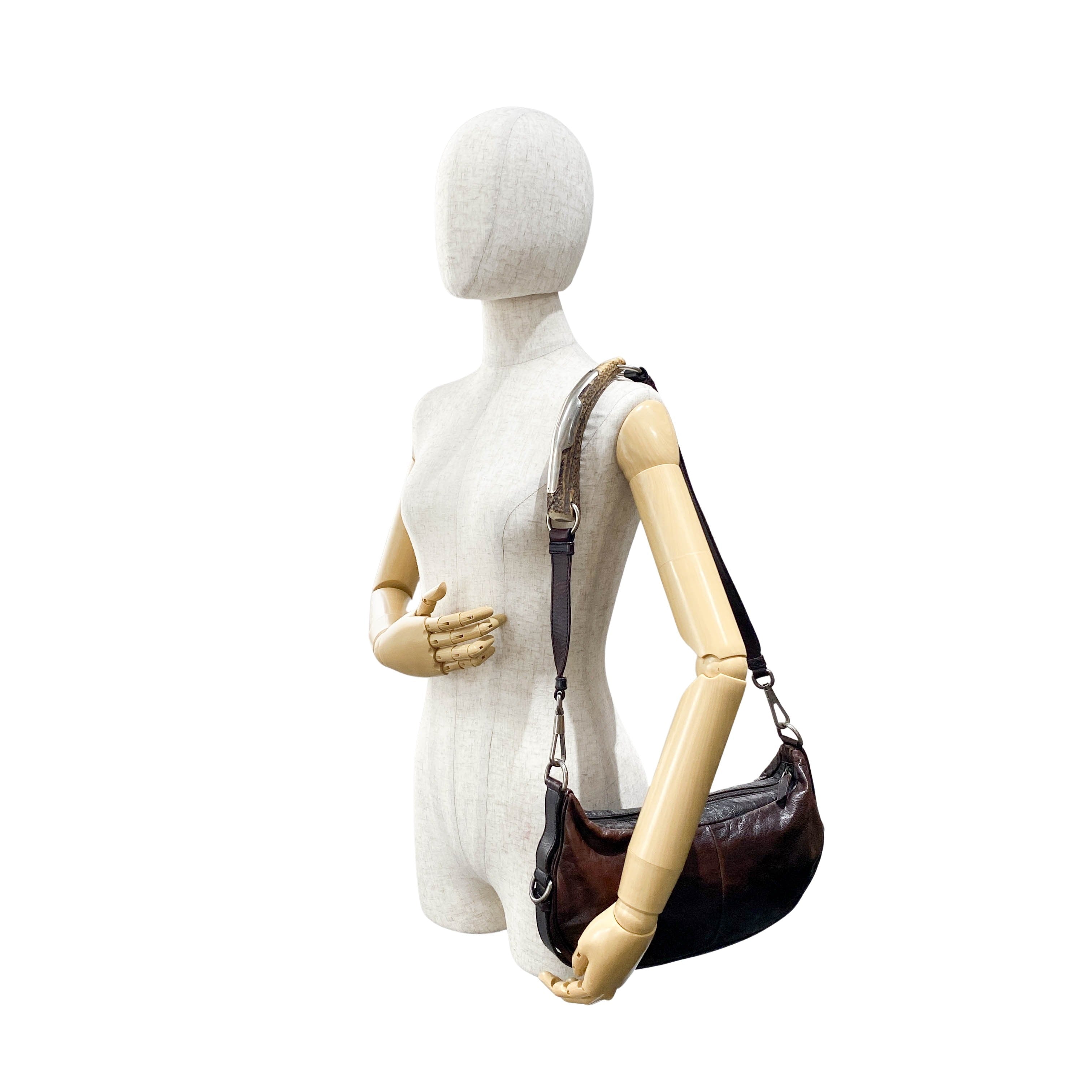 Mombasa Brown Leather Shoulder Bag