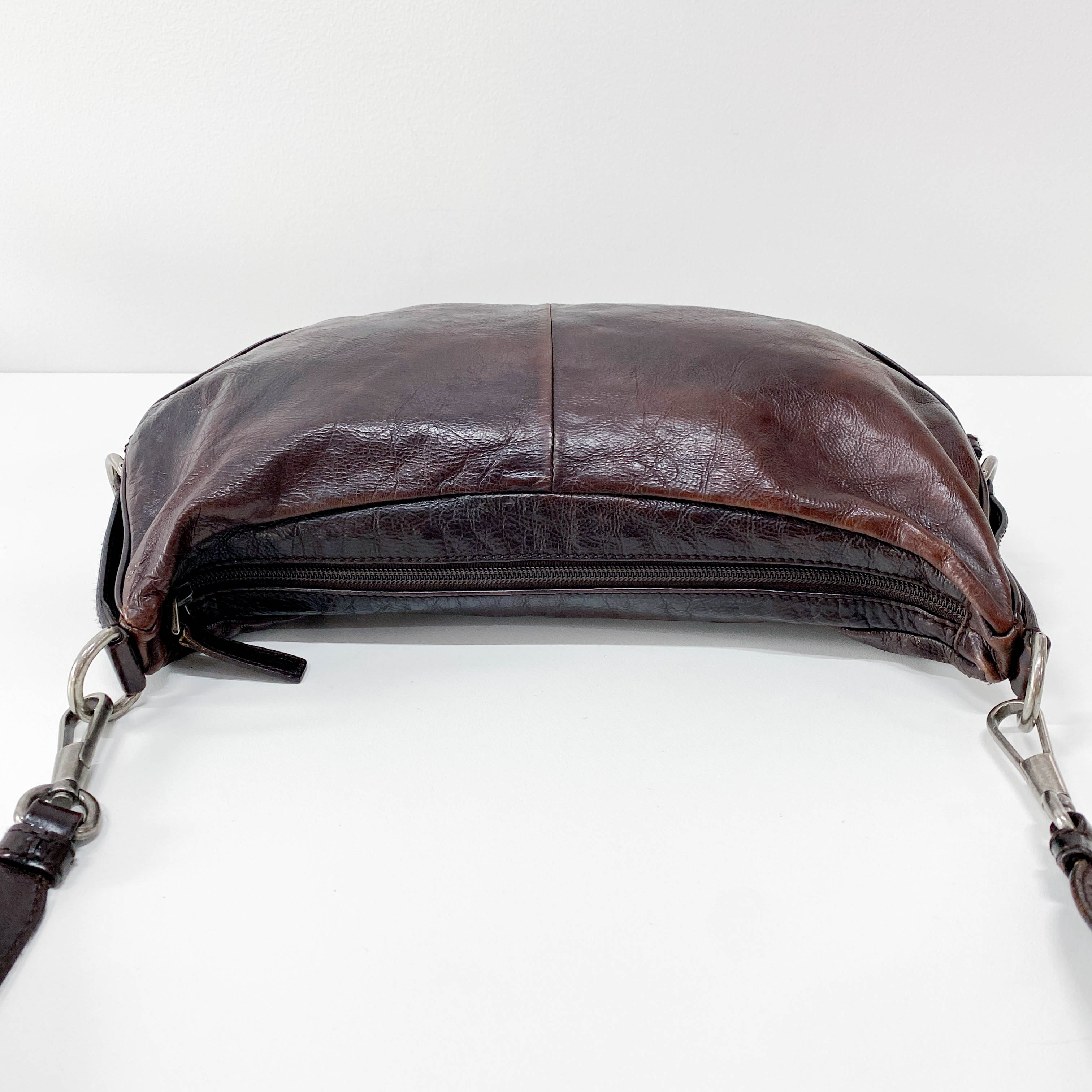 Mombasa Brown Leather Shoulder Bag