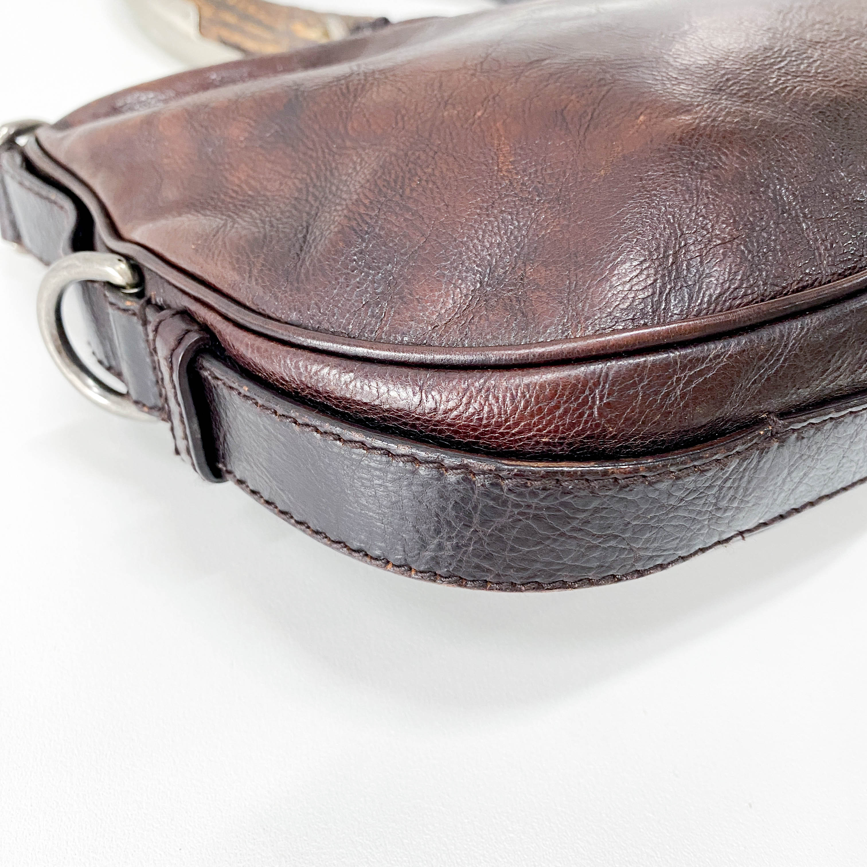 Mombasa Brown Leather Shoulder Bag