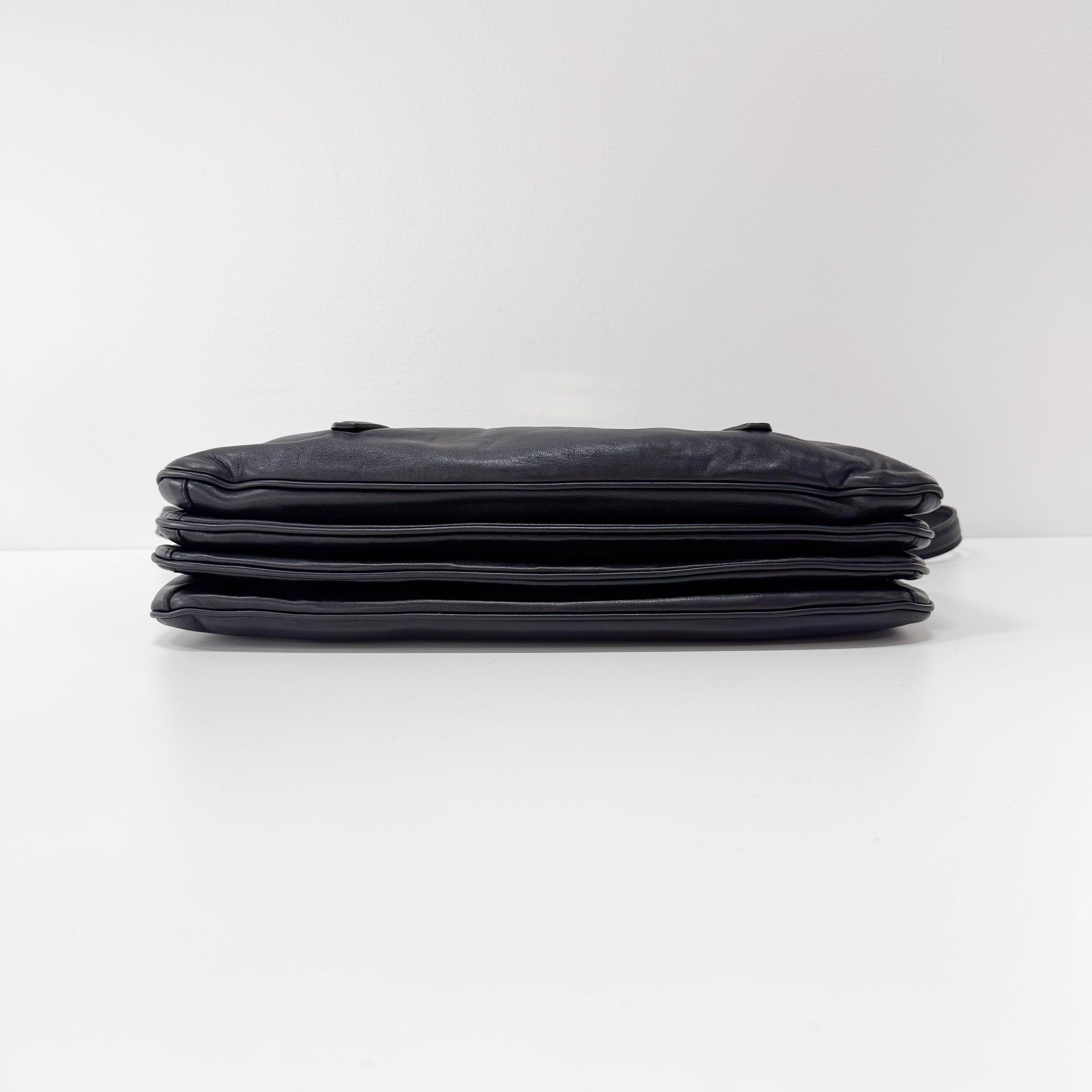 Black Leather Shoulder Bag