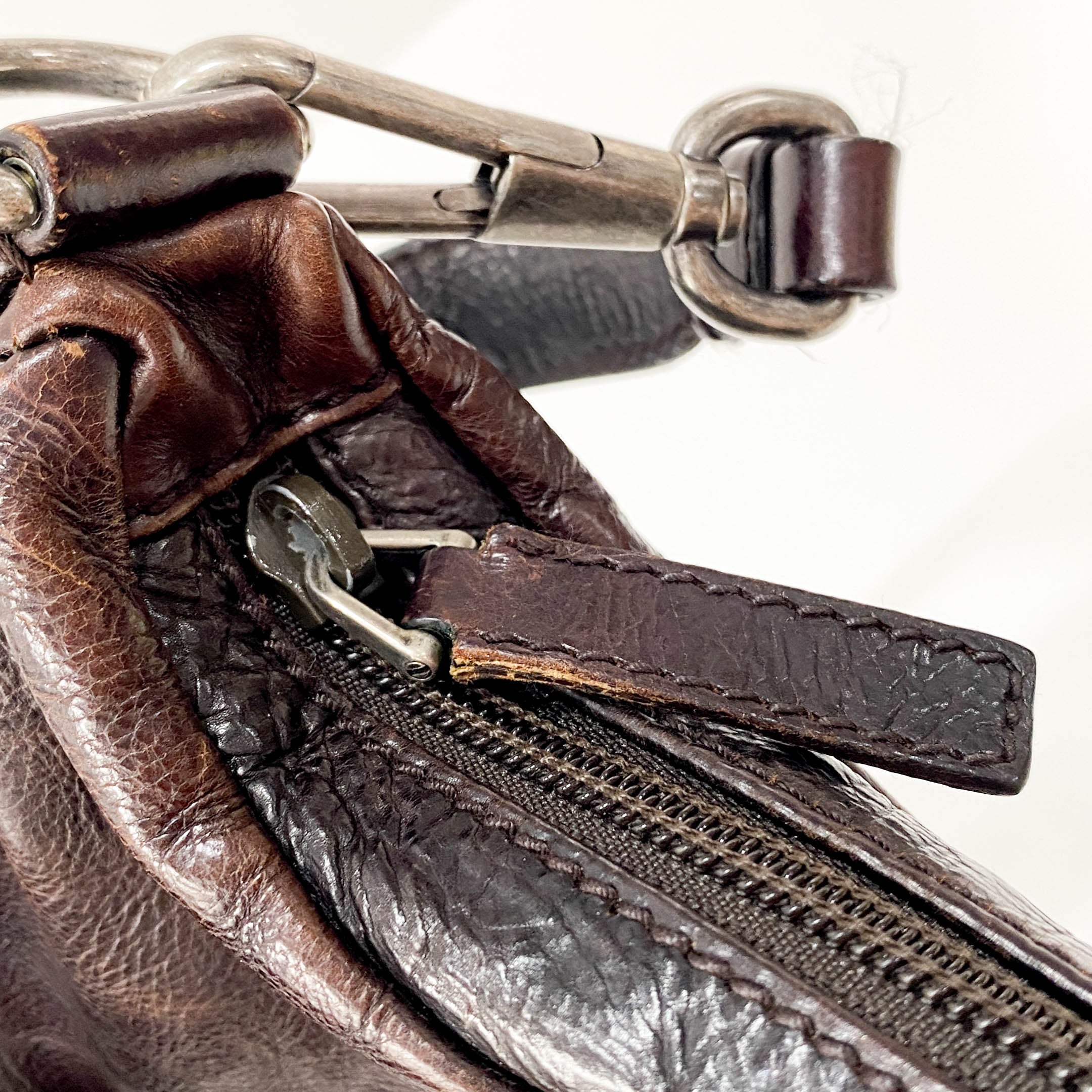 Mombasa Brown Leather Shoulder Bag