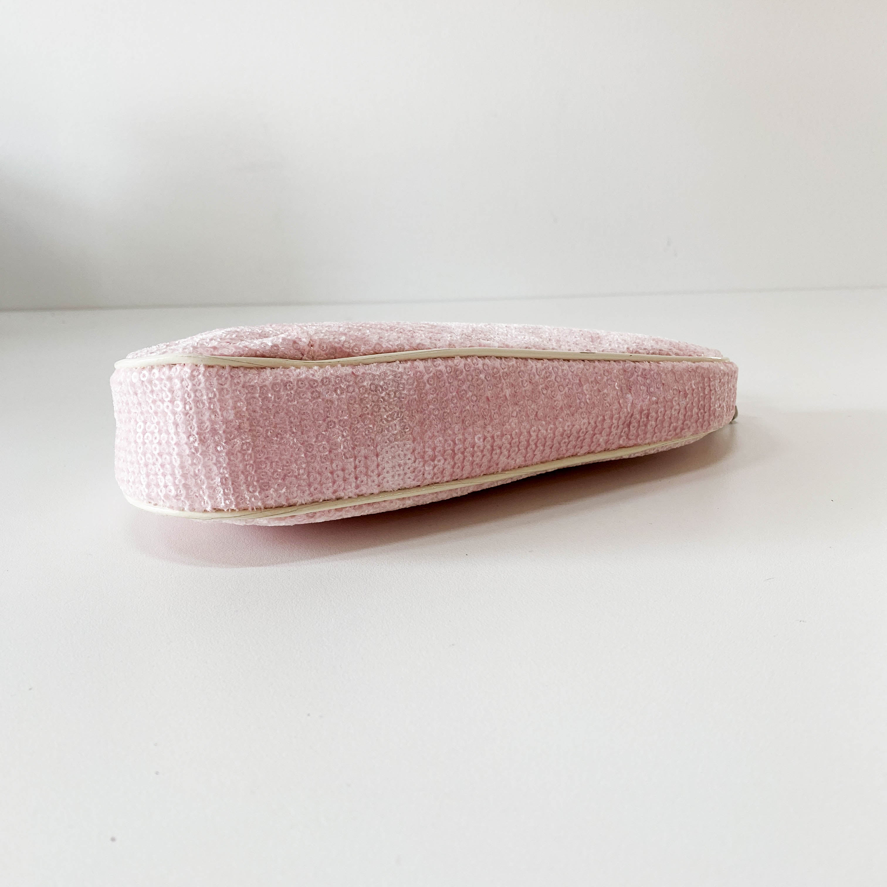 Limited Edition Mini Saddle Pink Sequin Shoulder Bag