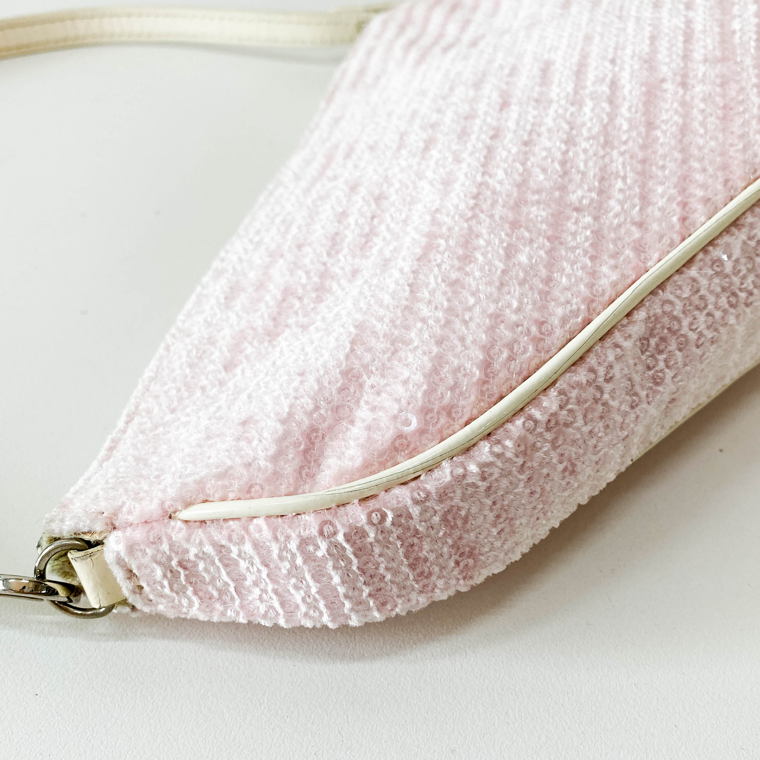 Limited Edition Mini Saddle Pink Sequin Shoulder Bag