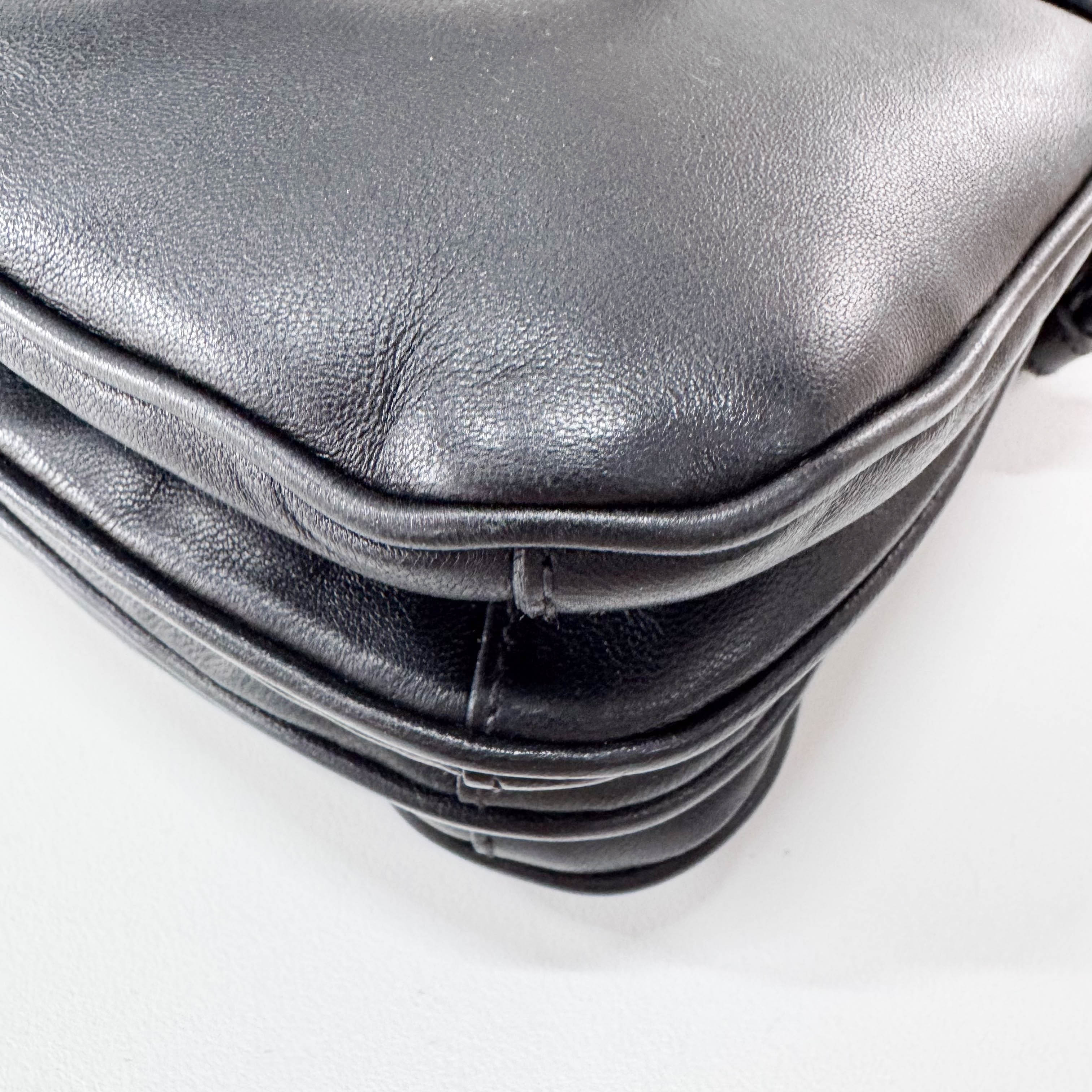 Black Leather Shoulder Bag