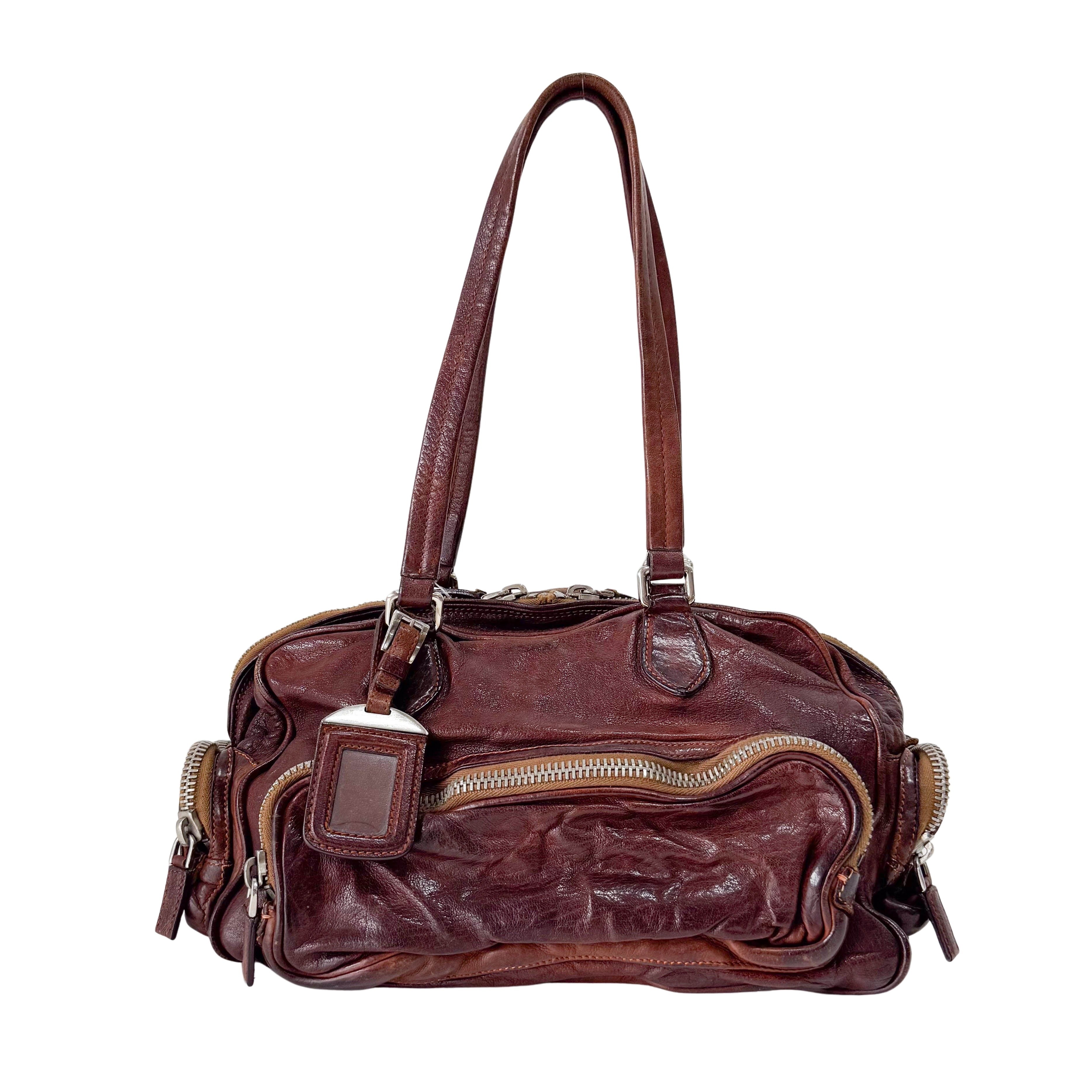 Brown Leather Shoulder Bag