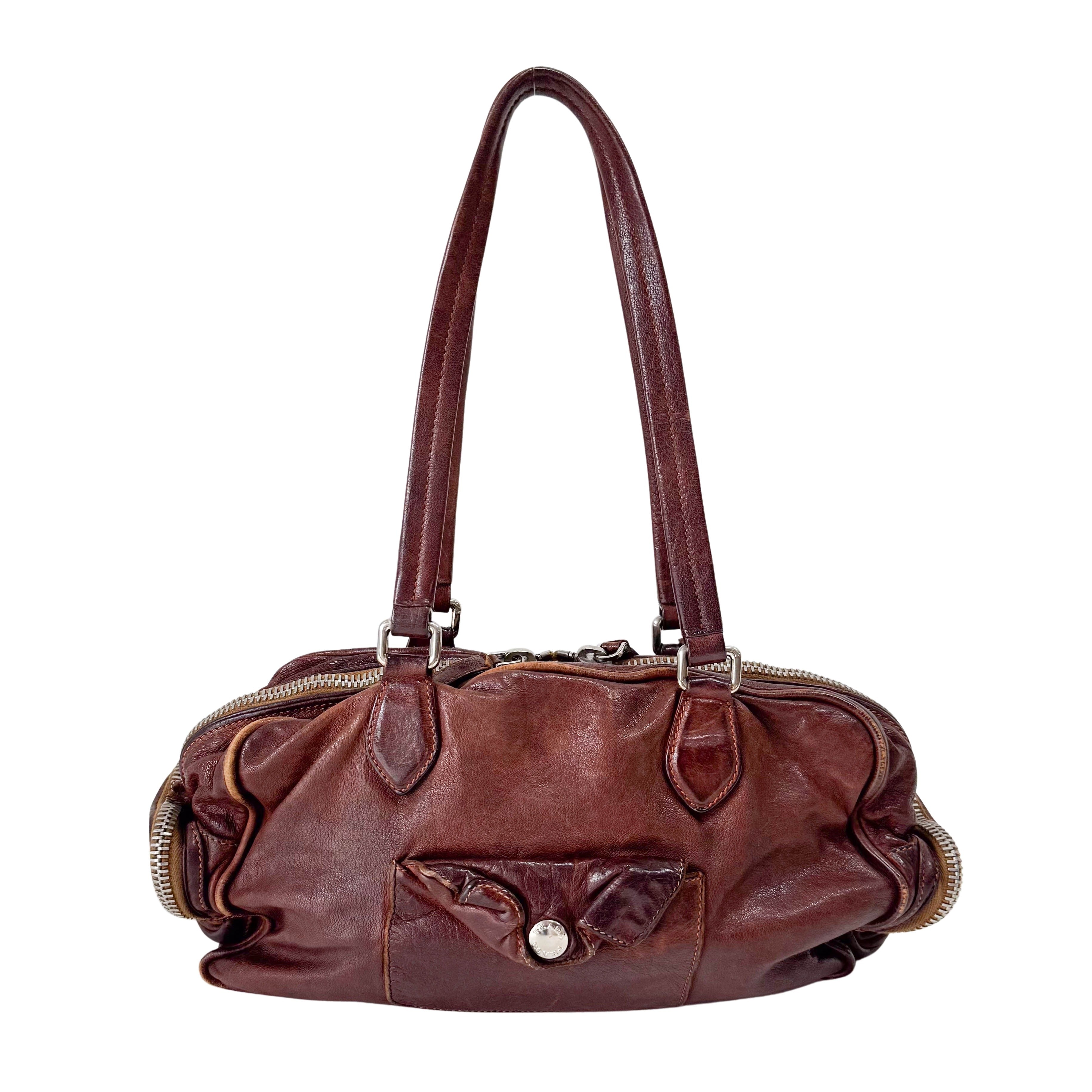 Brown Leather Shoulder Bag