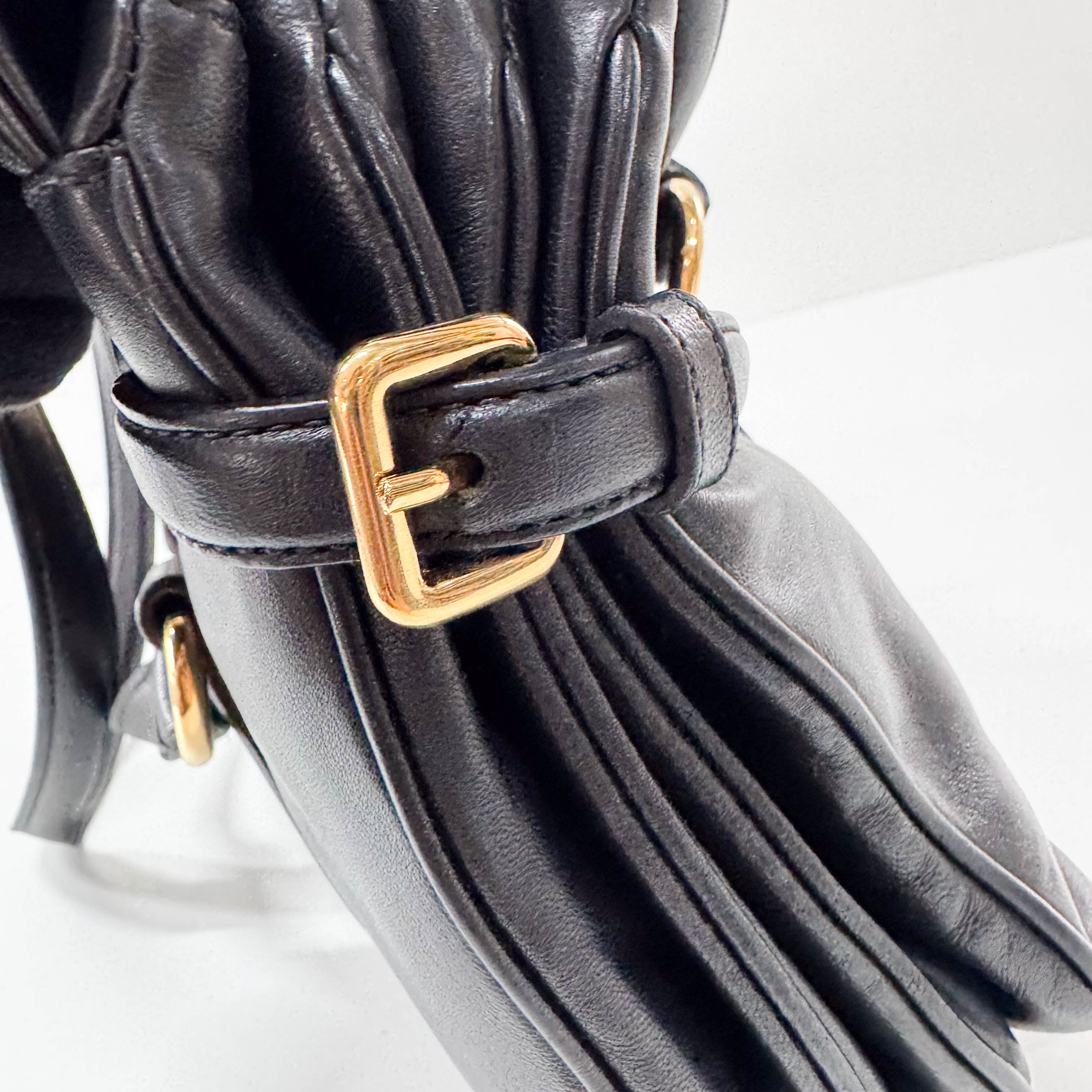 Black Leather Shoulder Bag