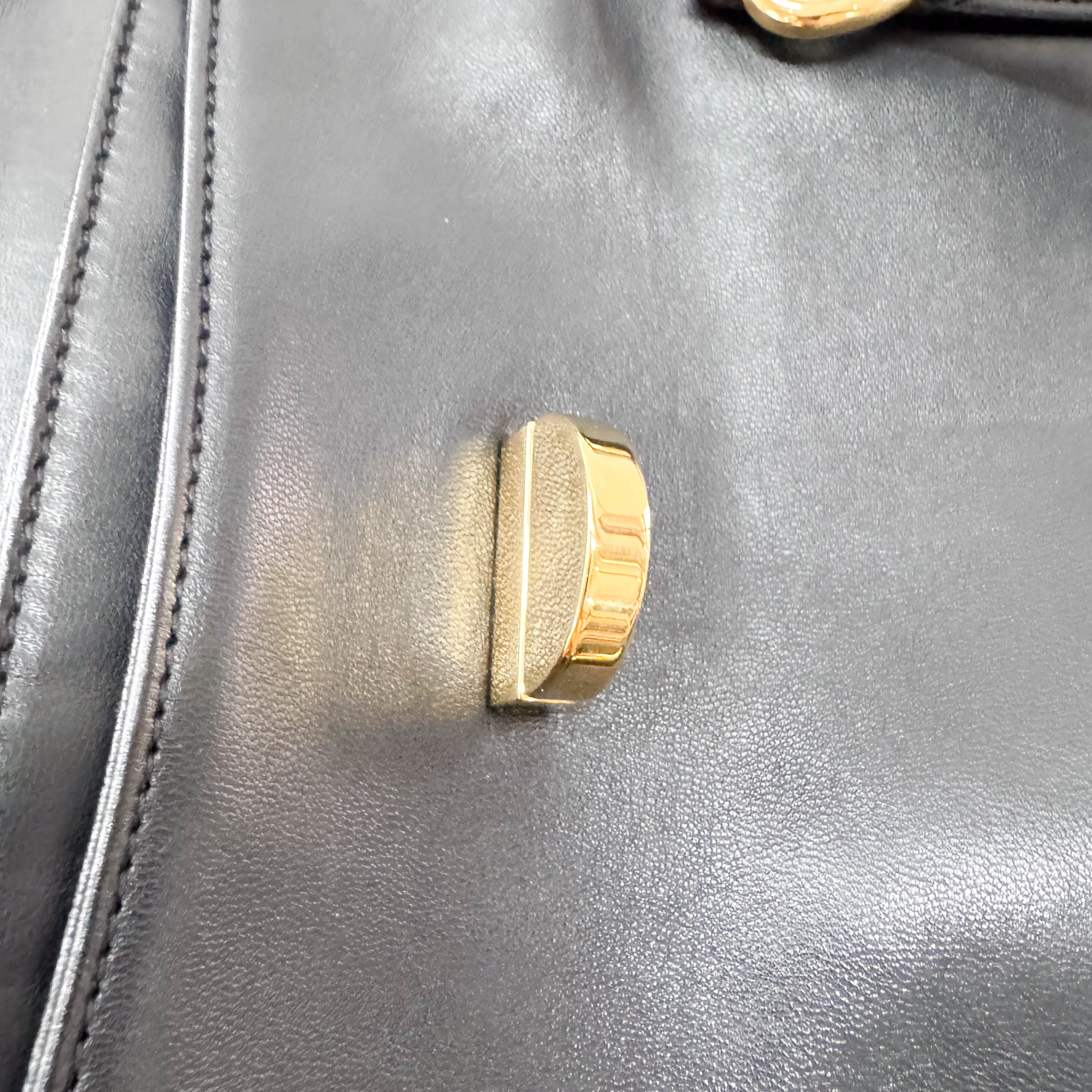 Black Leather Shoulder Bag