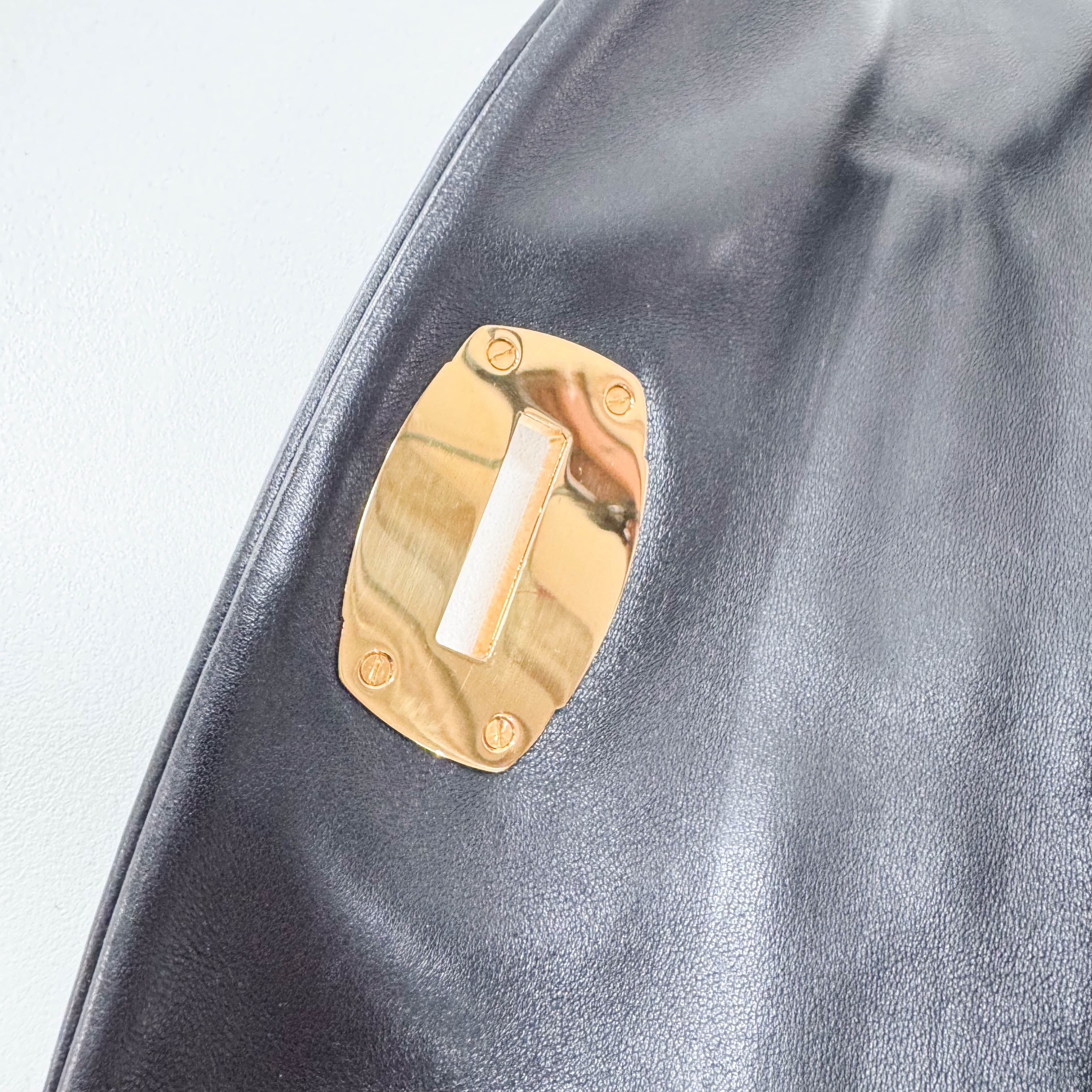 Black Leather Shoulder Bag