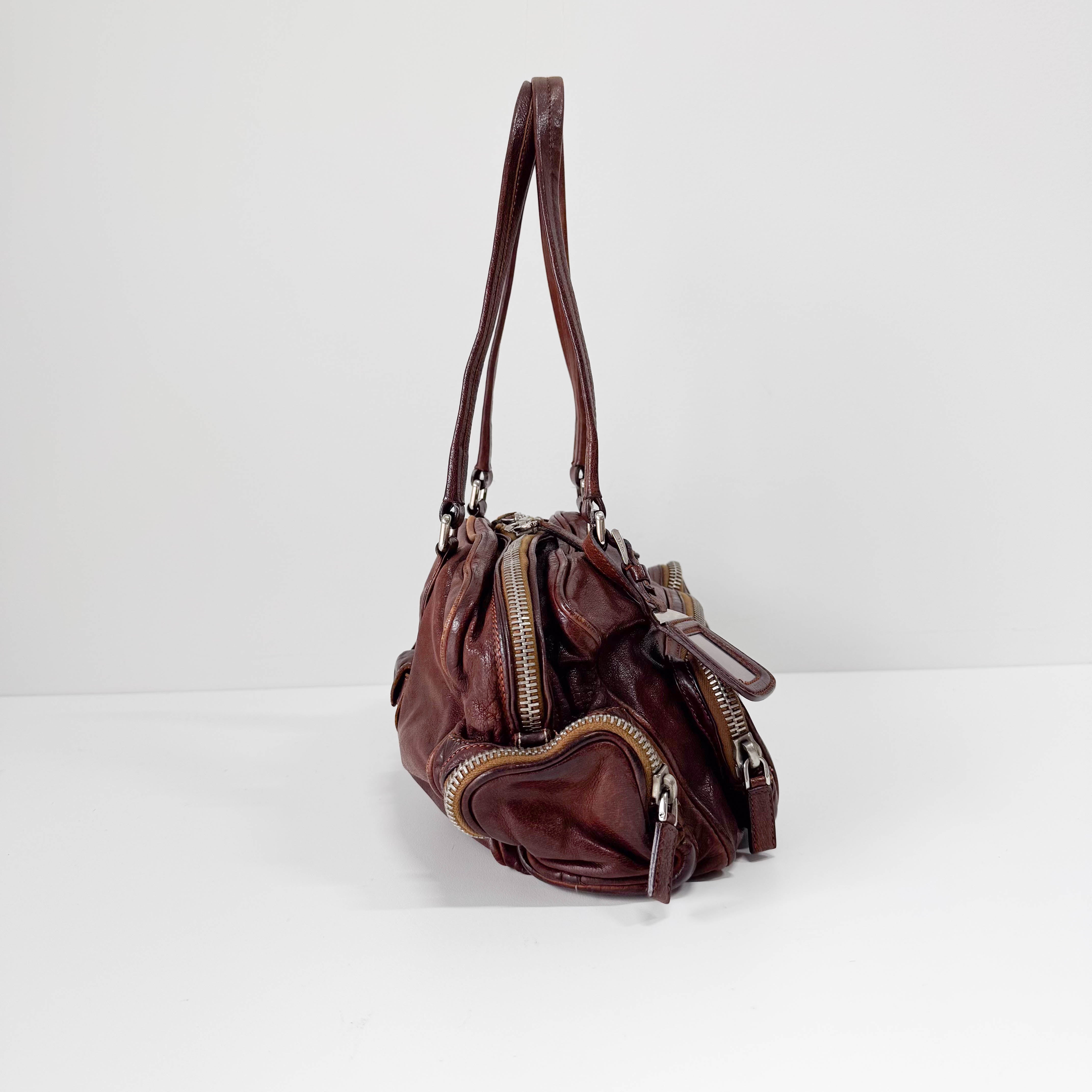 Brown Leather Shoulder Bag