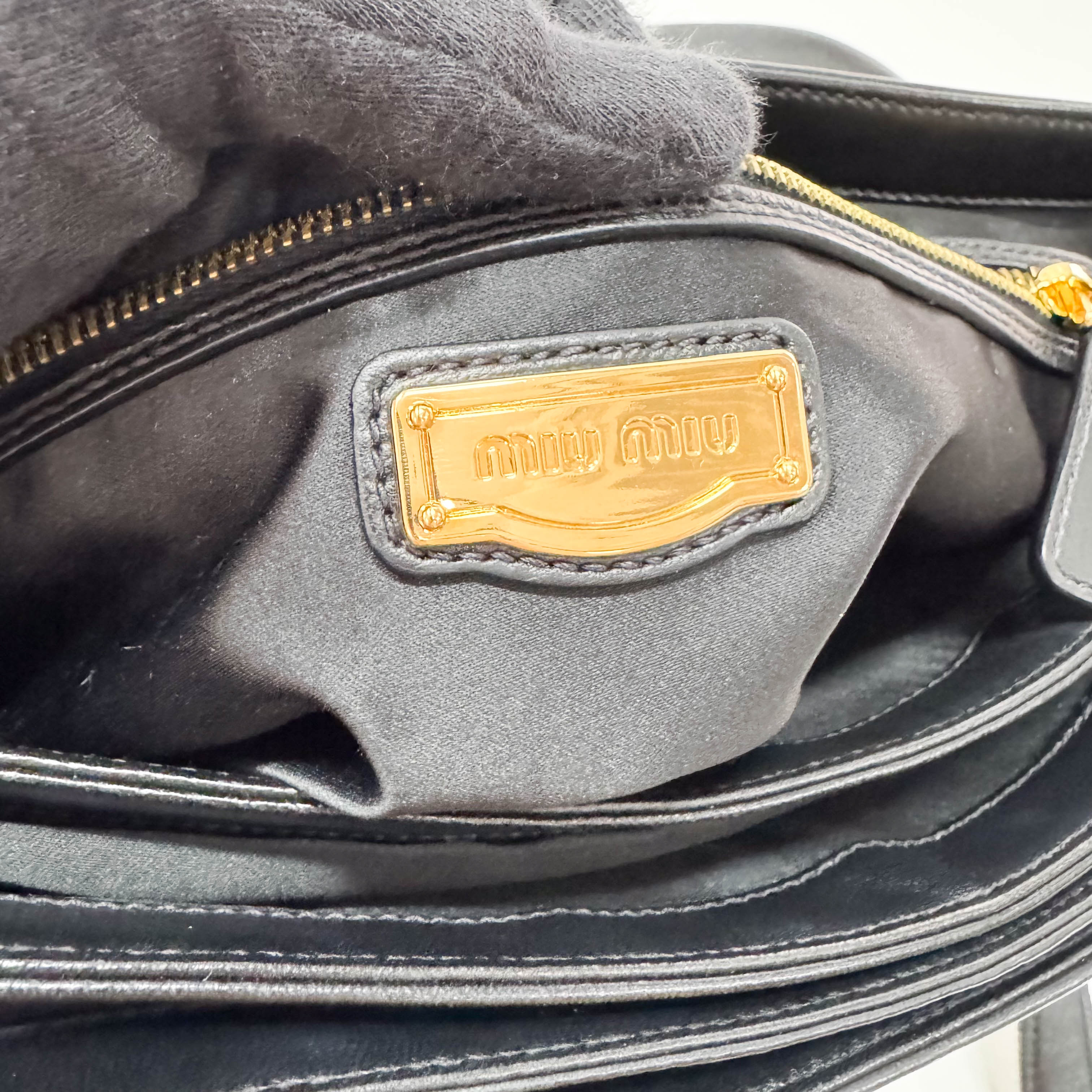 Black Leather Shoulder Bag