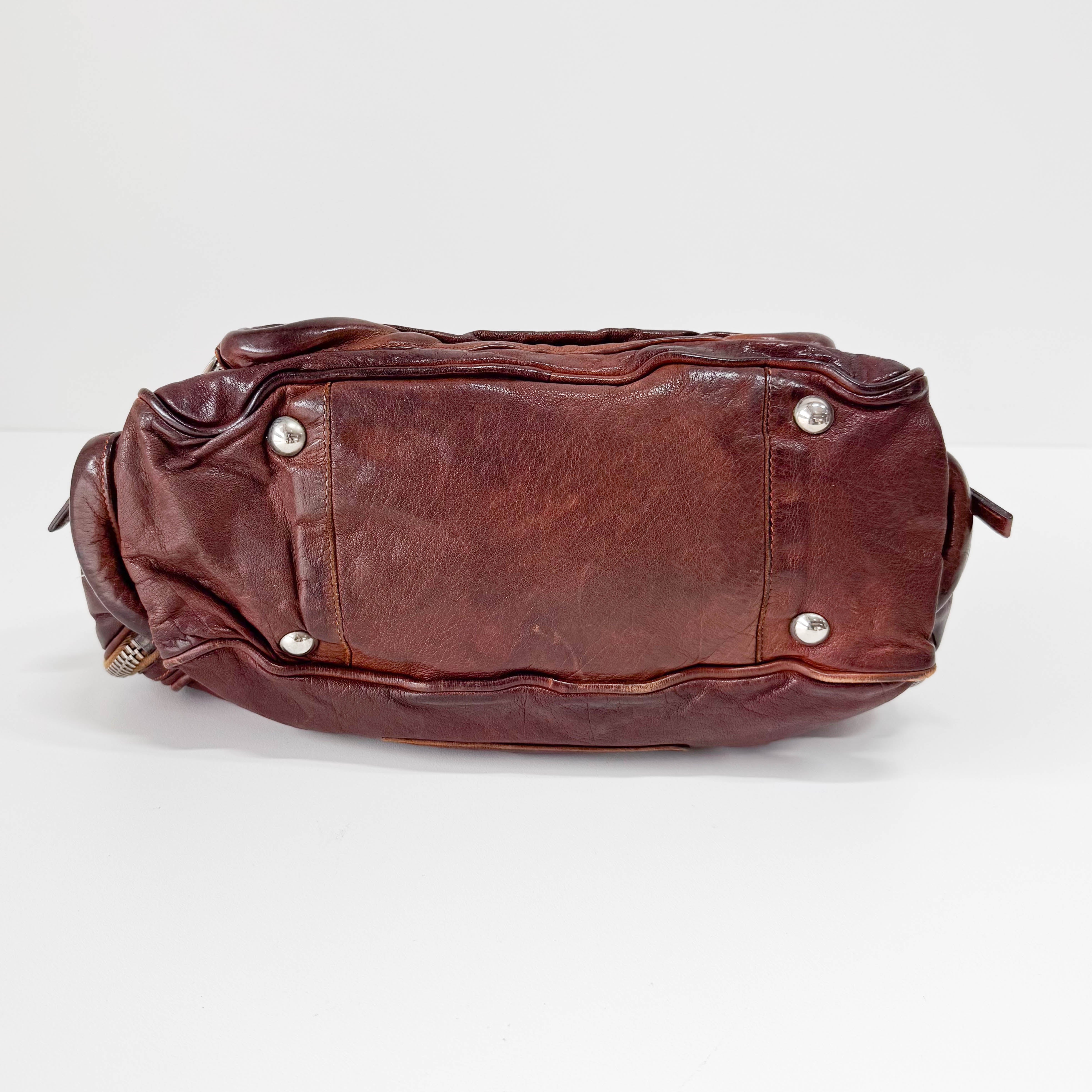 Brown Leather Shoulder Bag