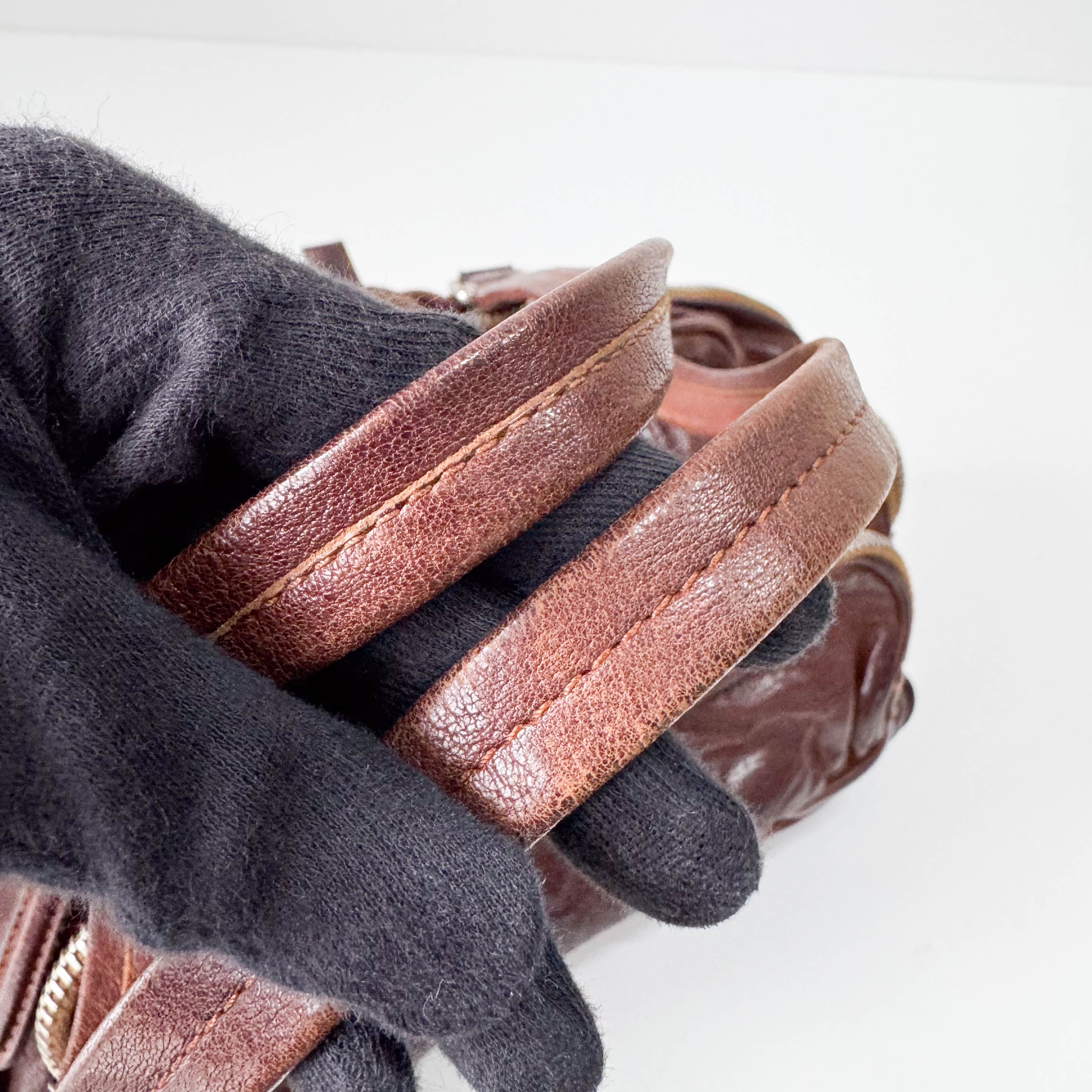 Brown Leather Shoulder Bag