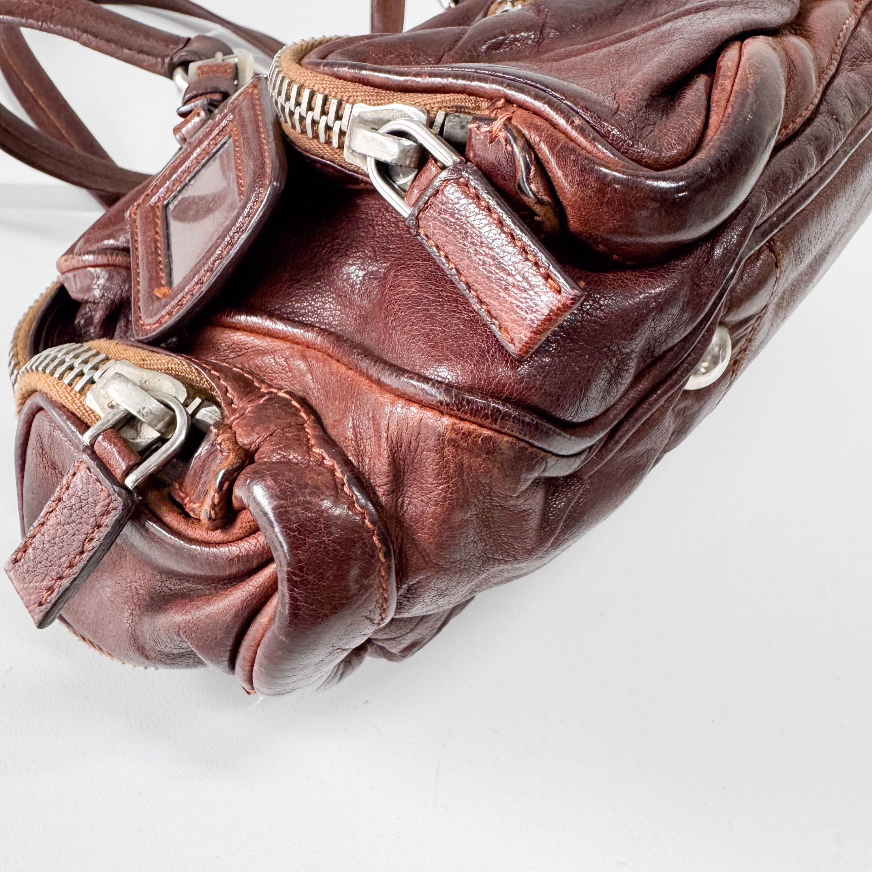 Brown Leather Shoulder Bag