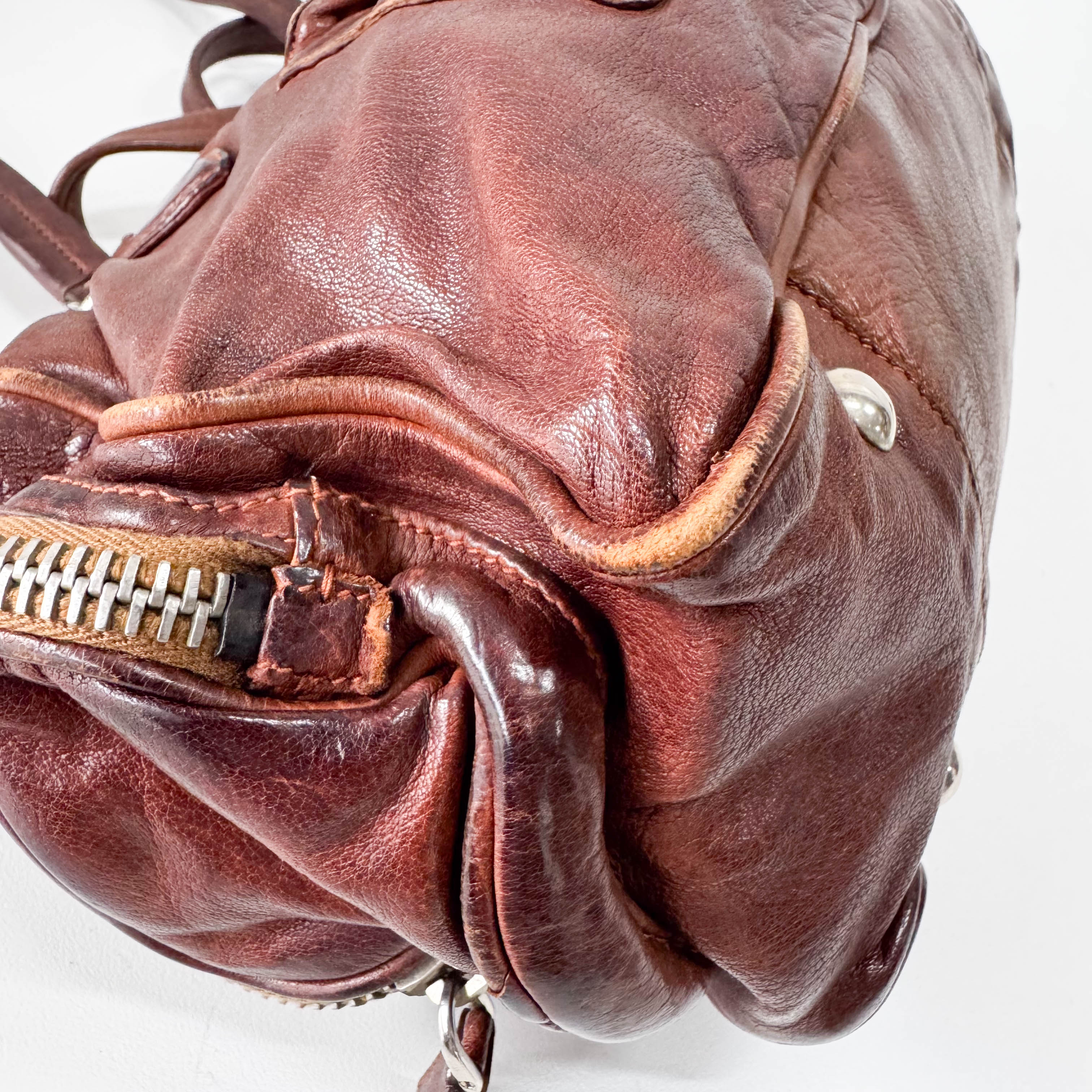 Brown Leather Shoulder Bag