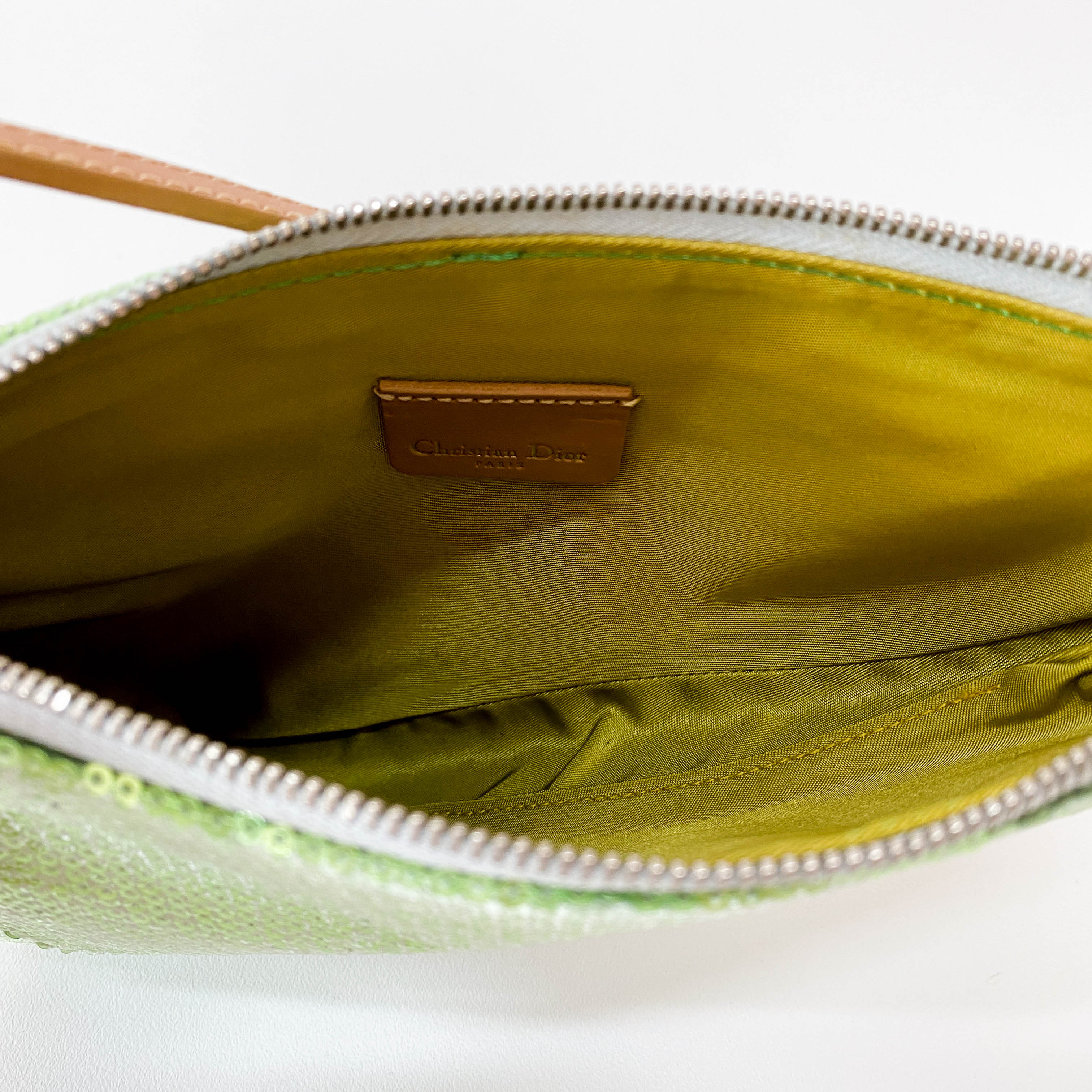 Limited Edition Mini Saddle Green Sequin Shoulder Bag