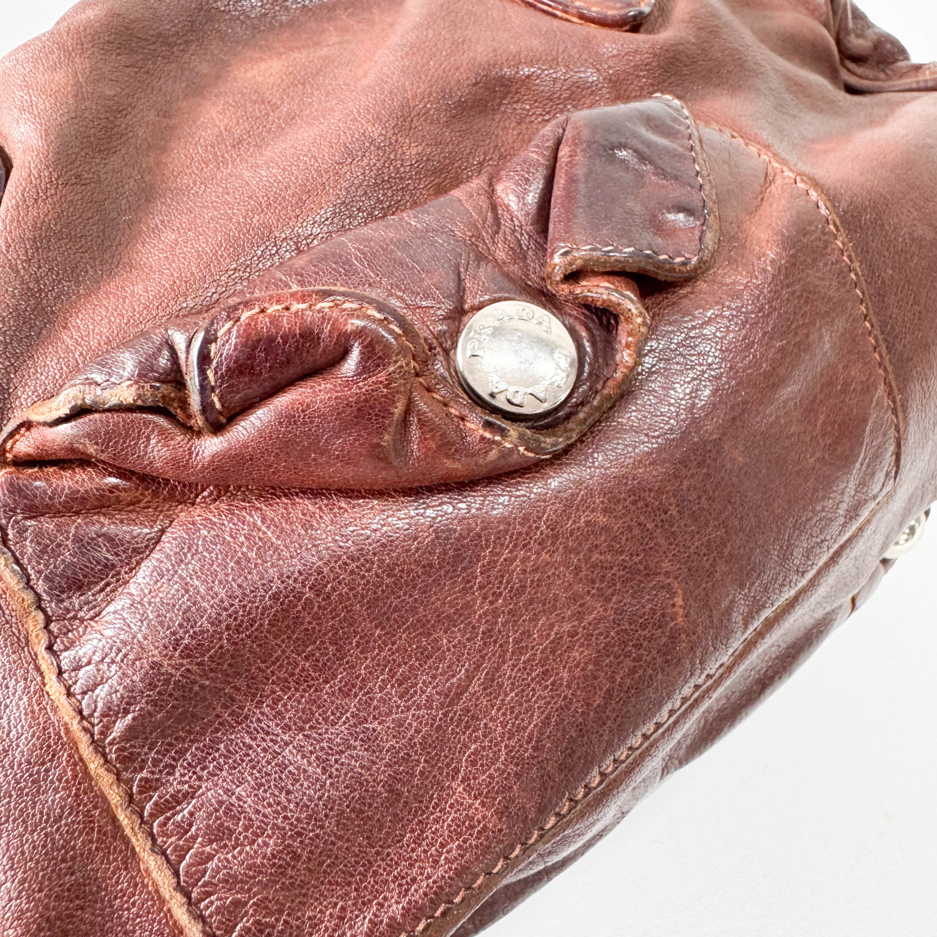 Brown Leather Shoulder Bag