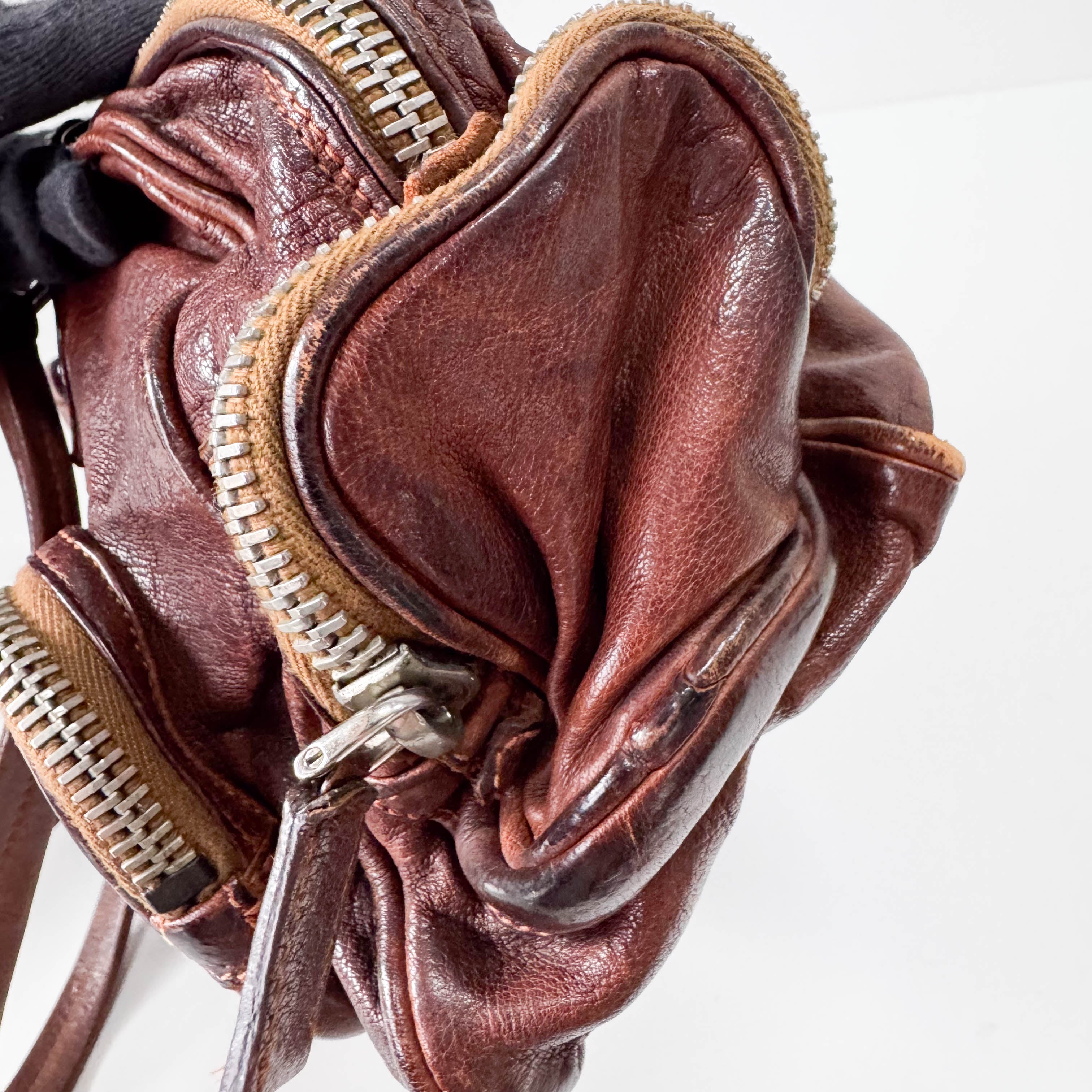 Brown Leather Shoulder Bag