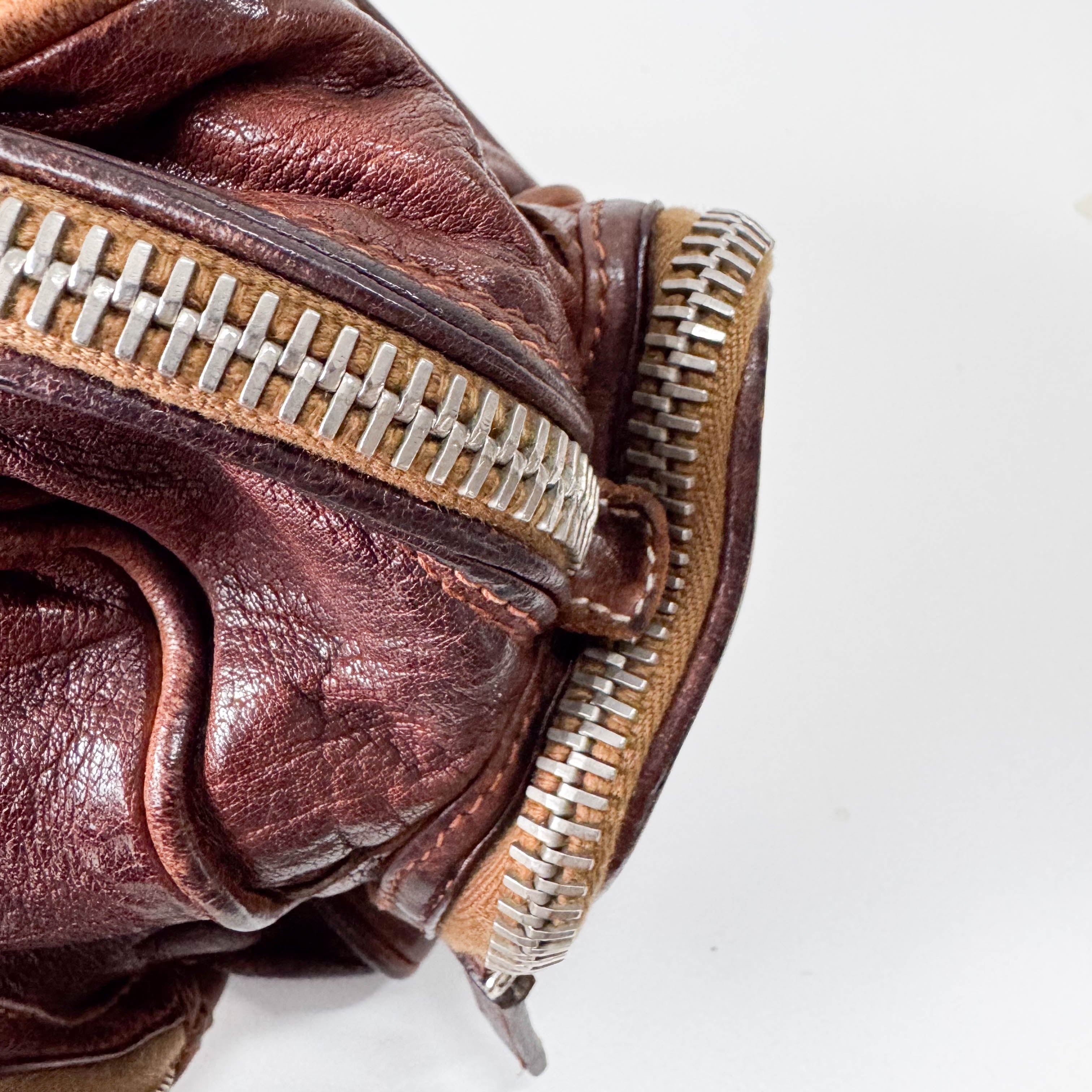 Brown Leather Shoulder Bag