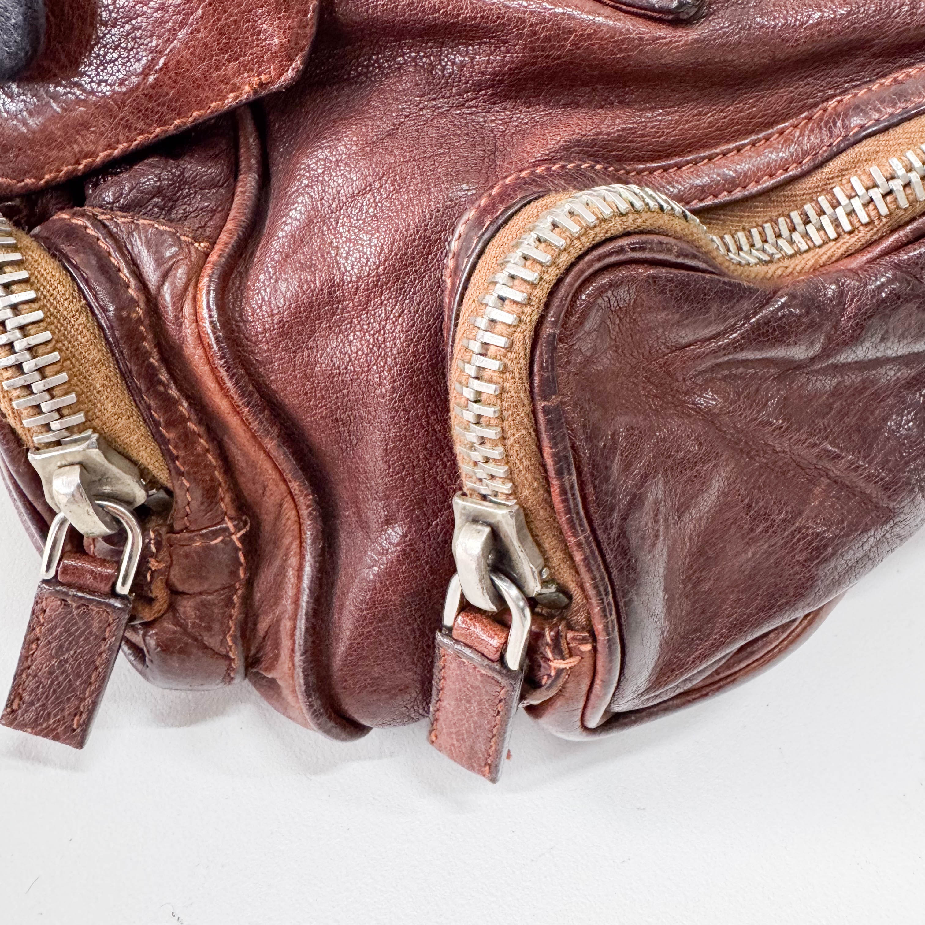 Brown Leather Shoulder Bag