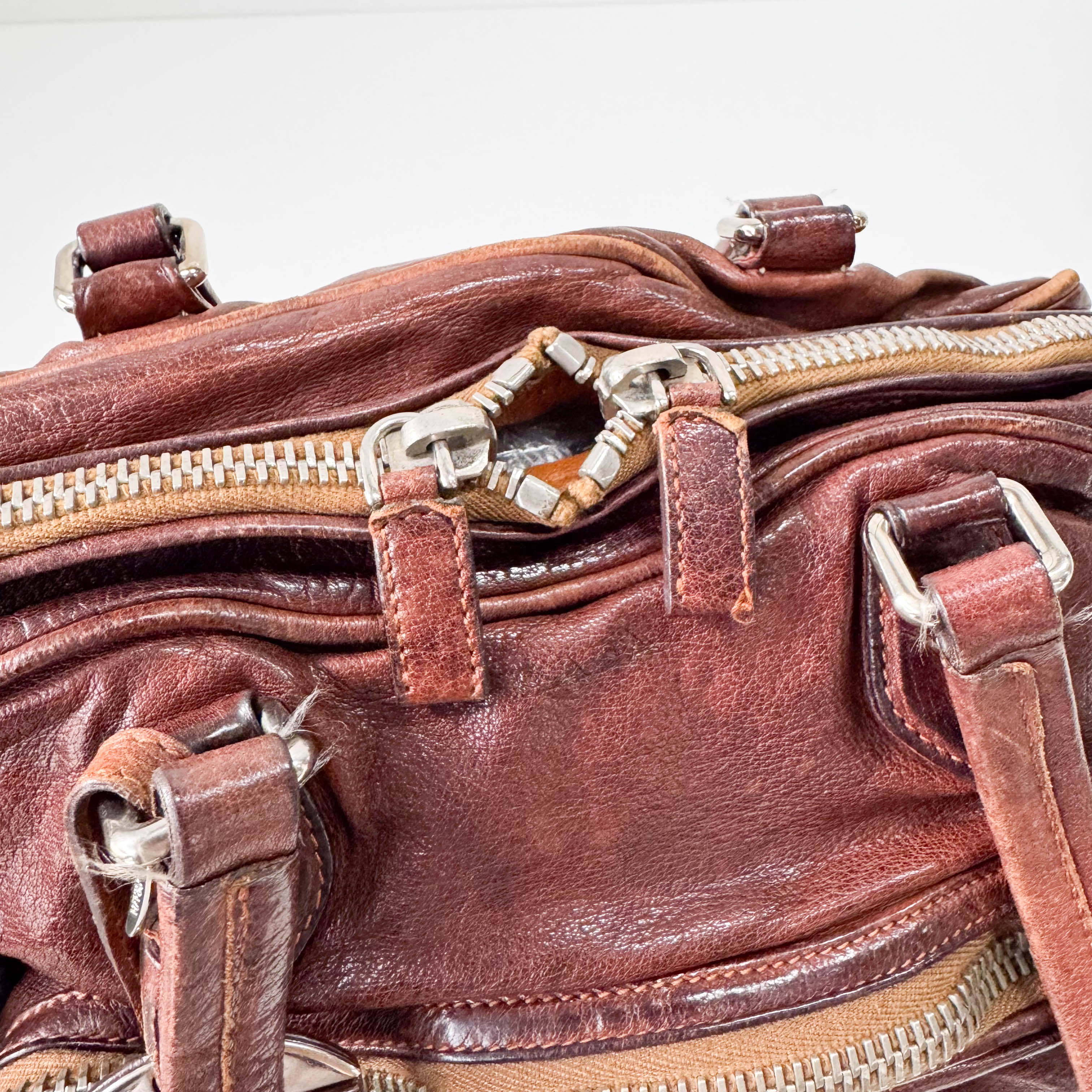 Brown Leather Shoulder Bag