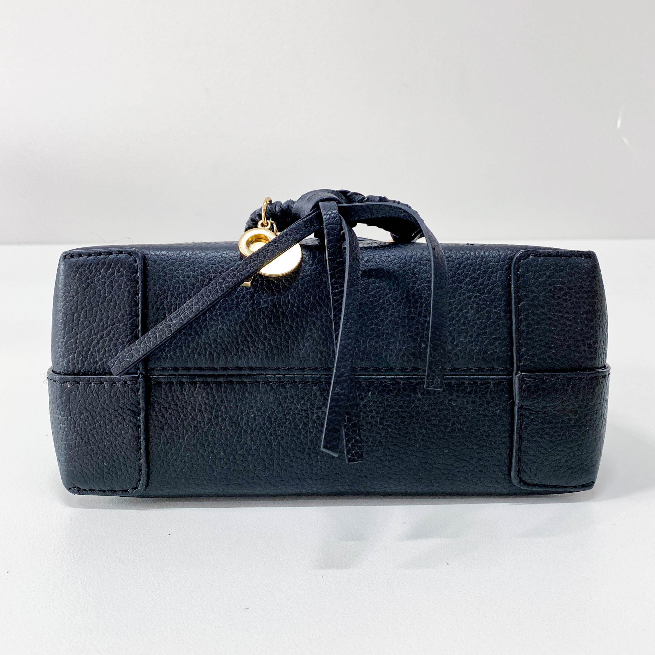 Joan Mini Black Animal Print Leather & Pony Hair Crossbody Bag