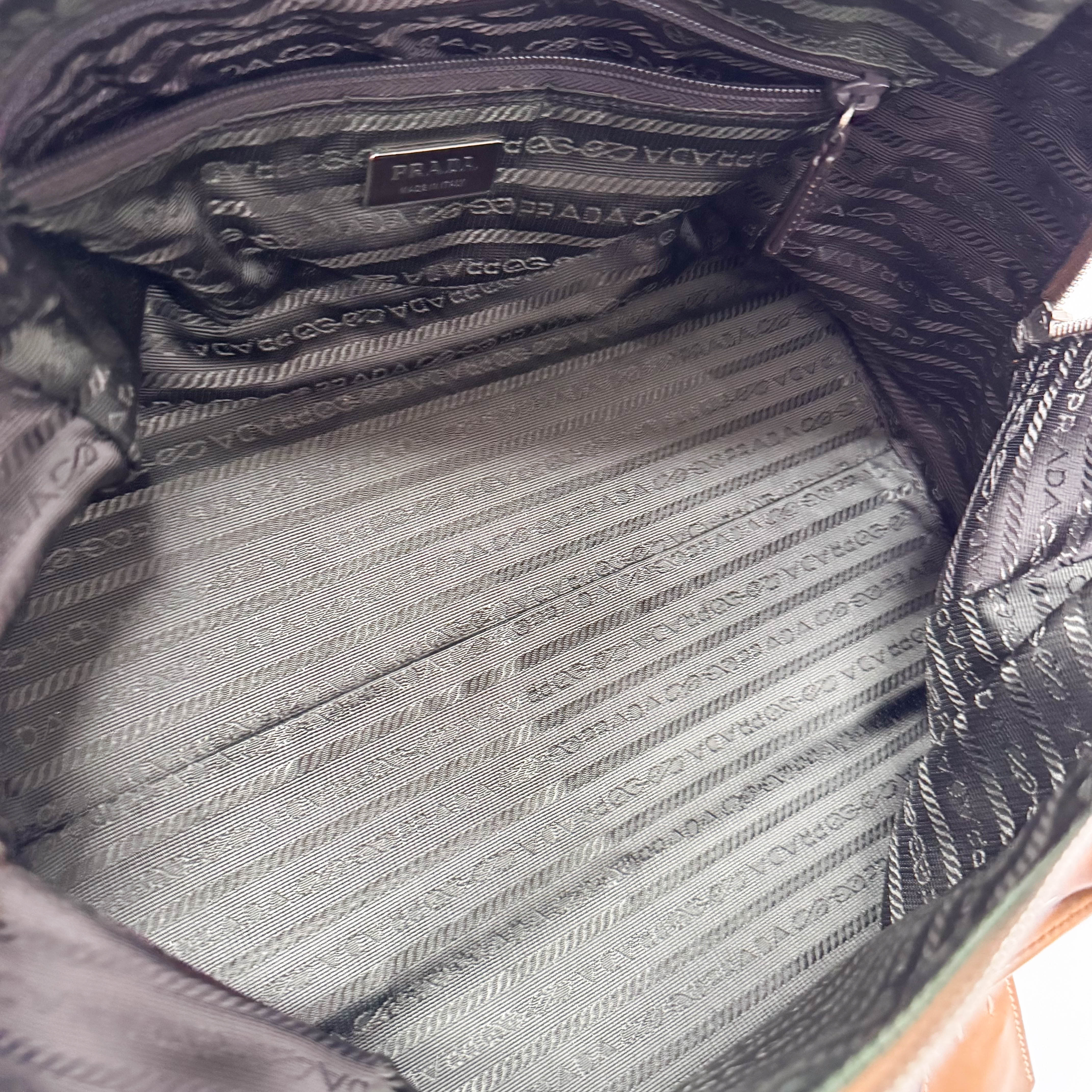 Brown Leather Bowling Bag