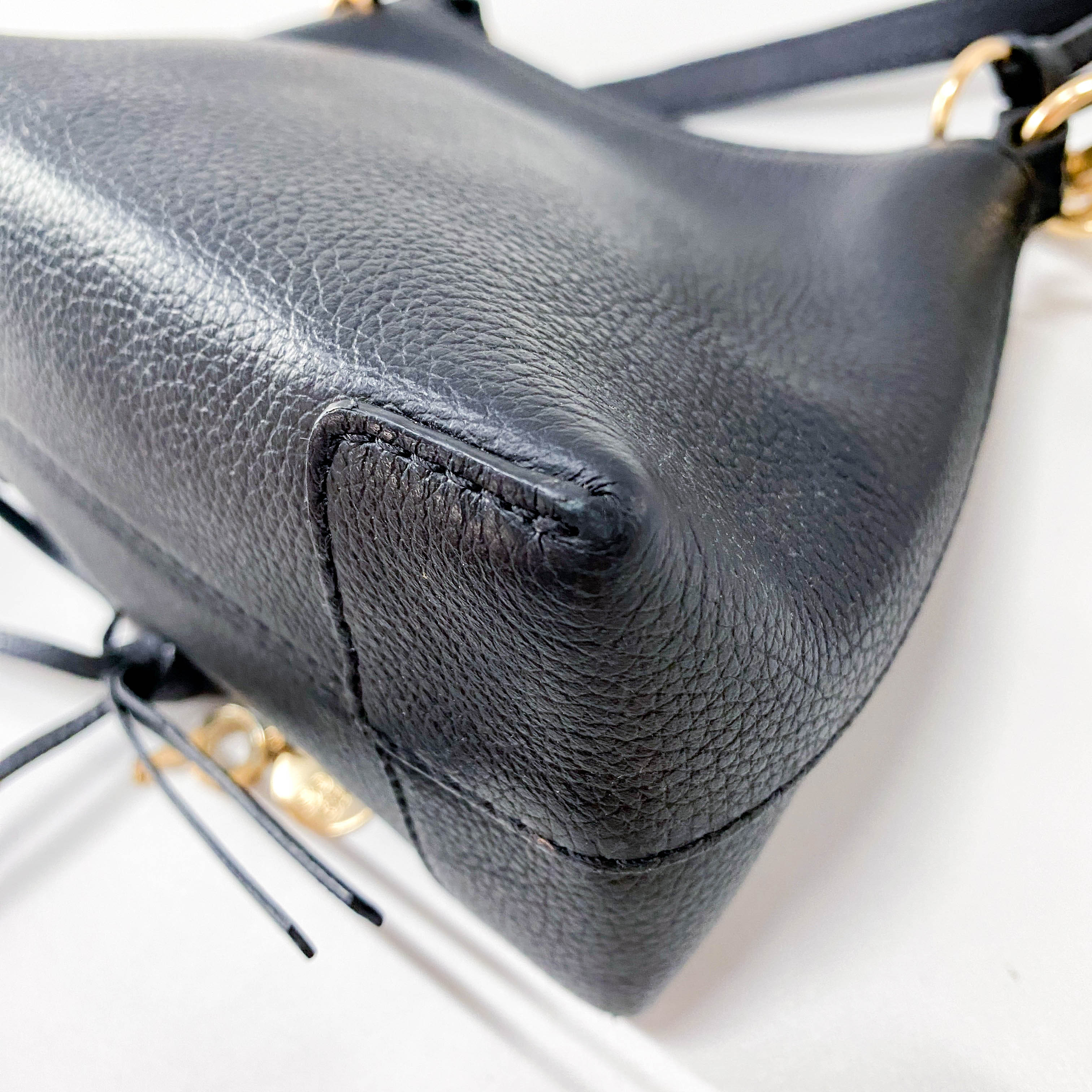 Joan Mini Black Animal Print Leather & Pony Hair Crossbody Bag