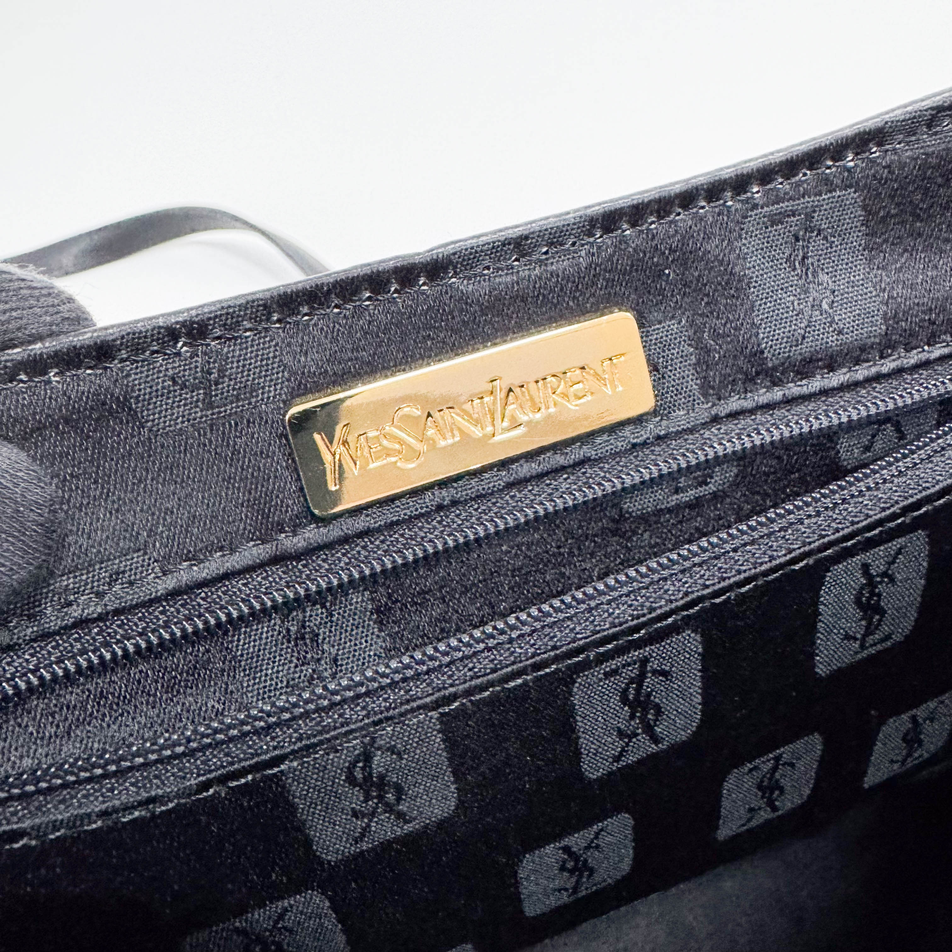 Black Leather Two-Way Shoulder Bag