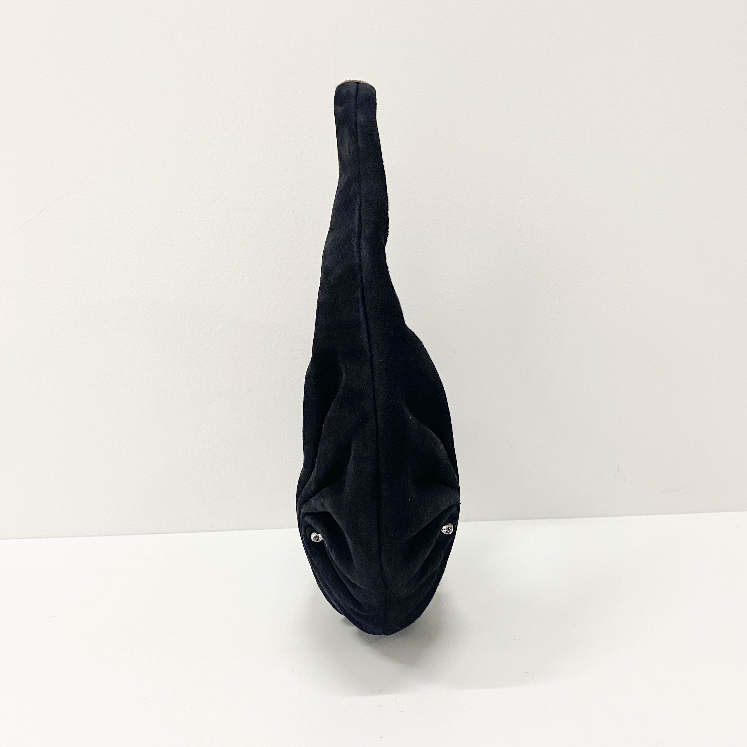 Rive Gauche Black Suede Bag