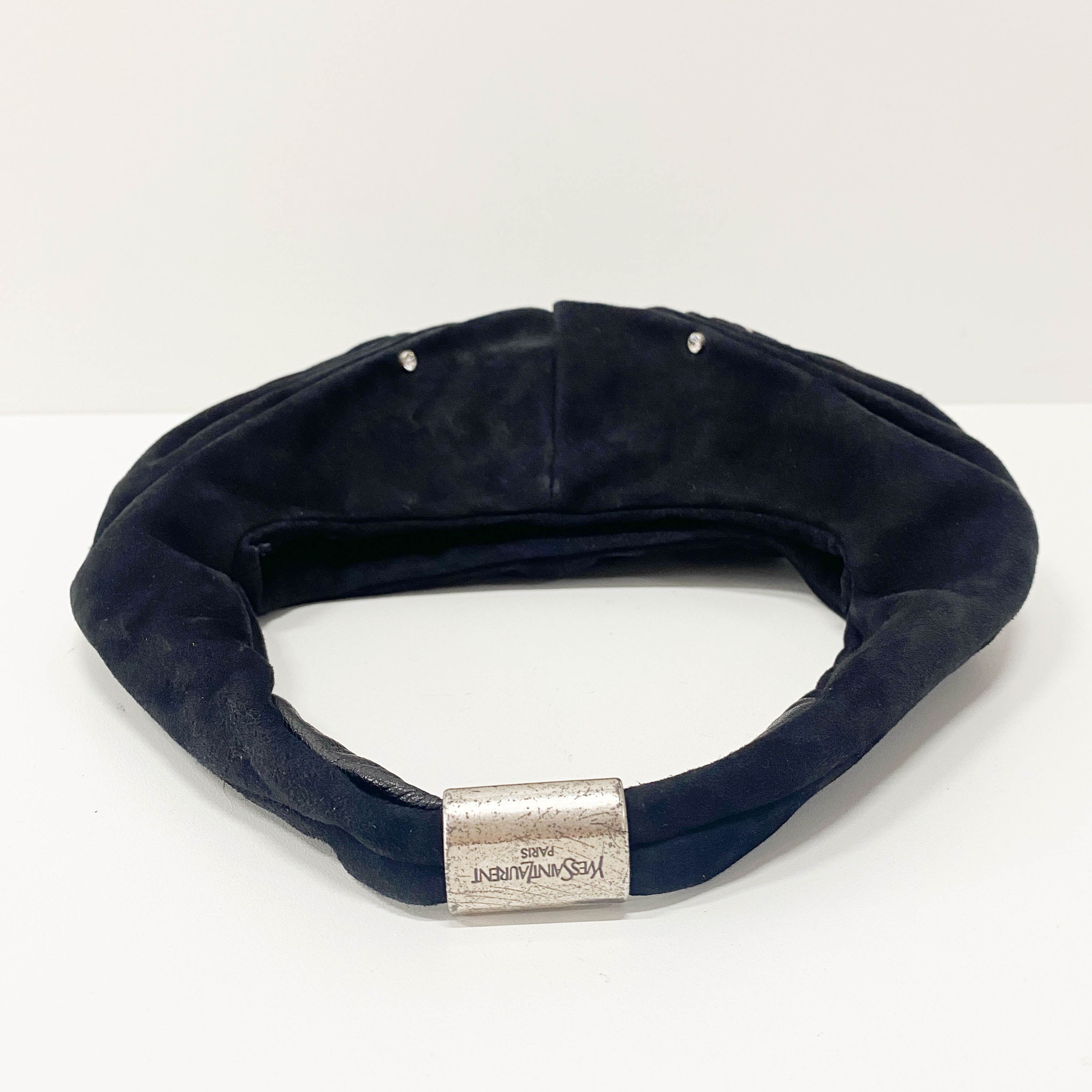 Rive Gauche Black Suede Bag