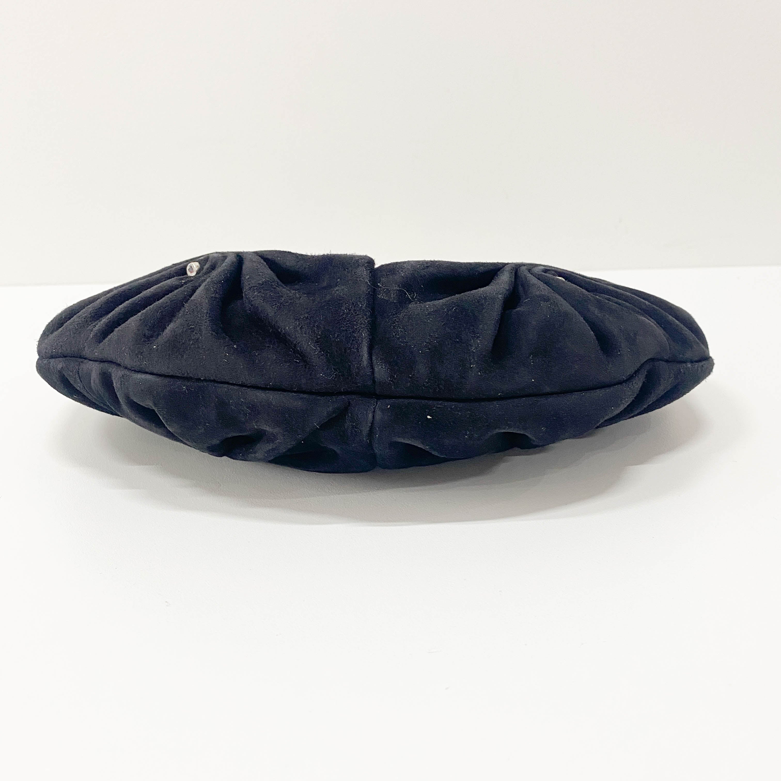 Rive Gauche Black Suede Bag