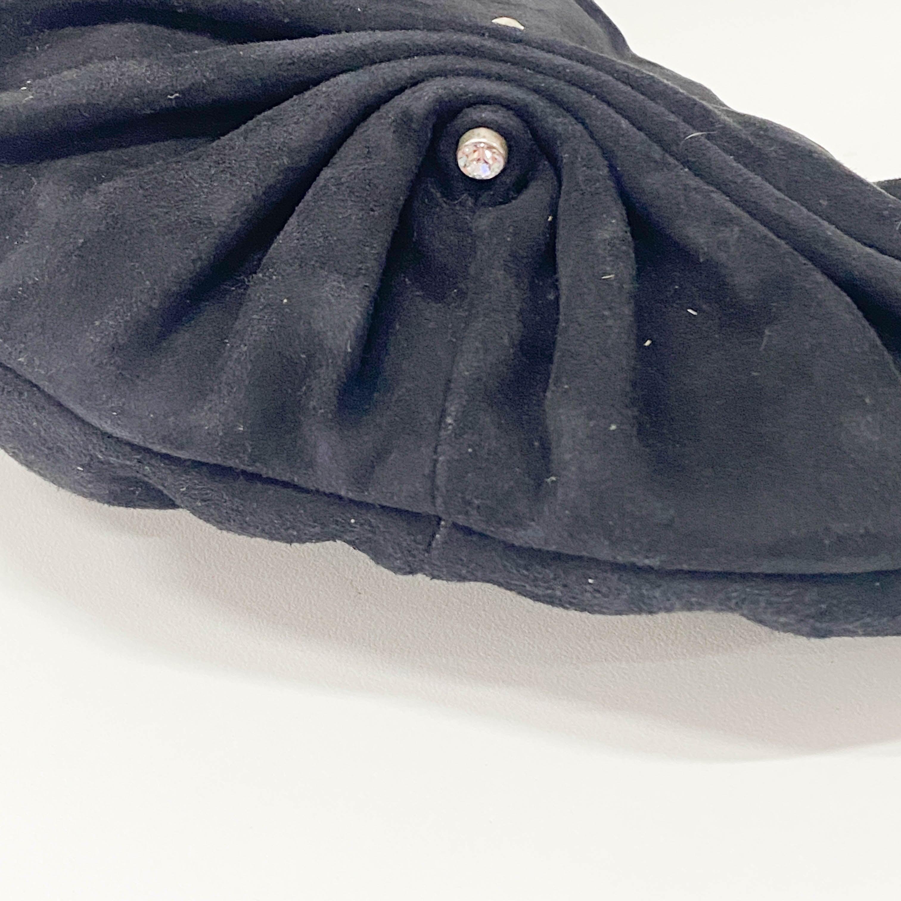 Rive Gauche Black Suede Bag