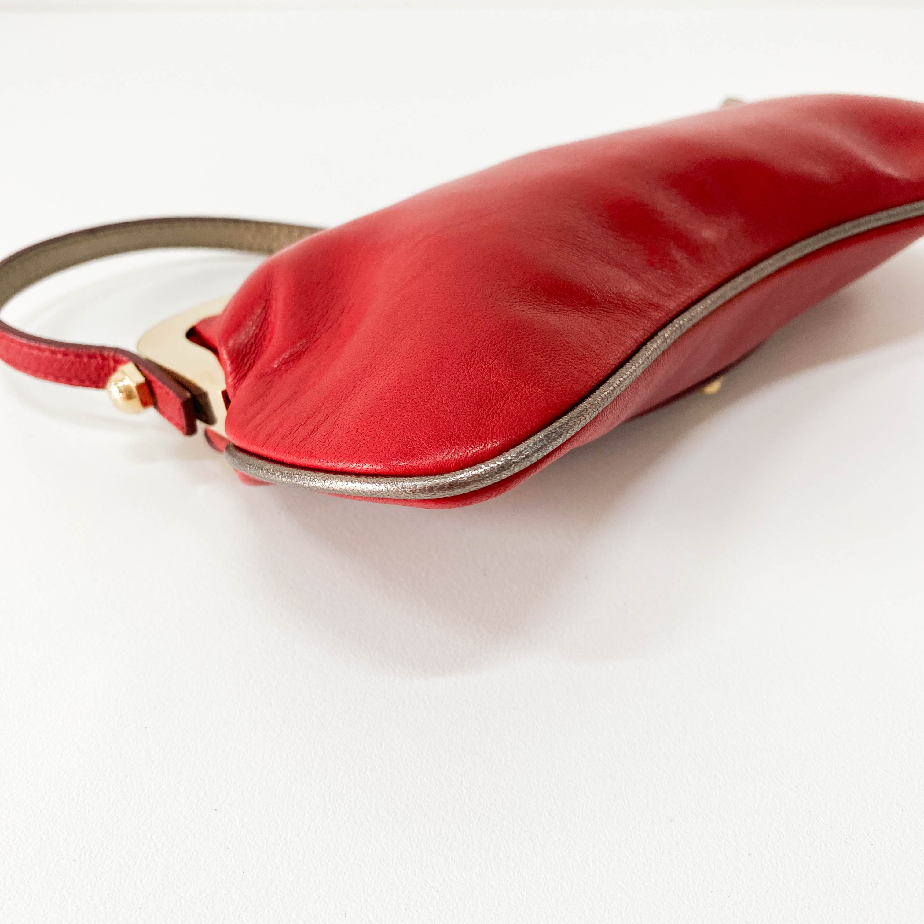 Archive Red Leather Mini Shoulder Bag