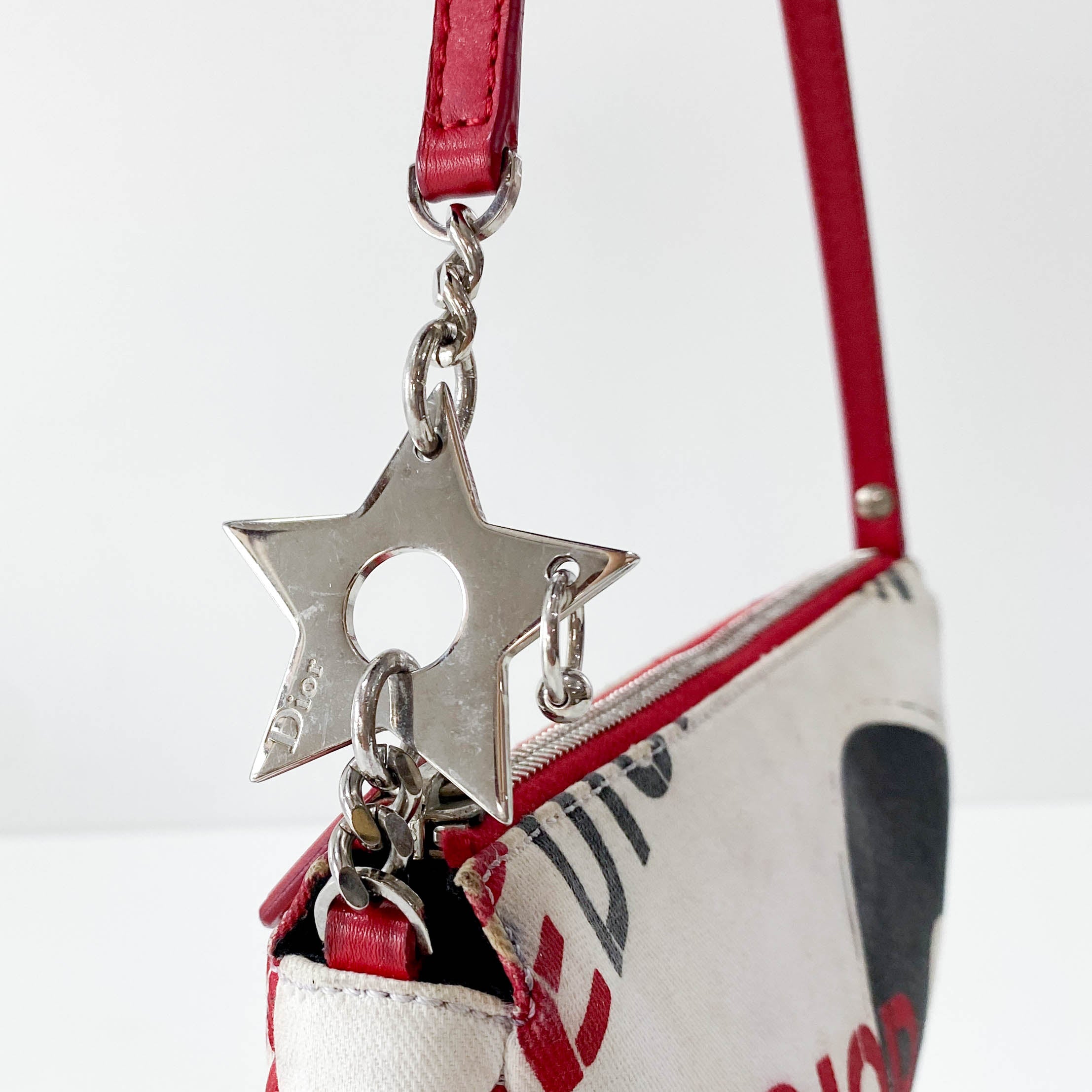 Punk Saddle Mini Neutral Canvas Shoulder Bag