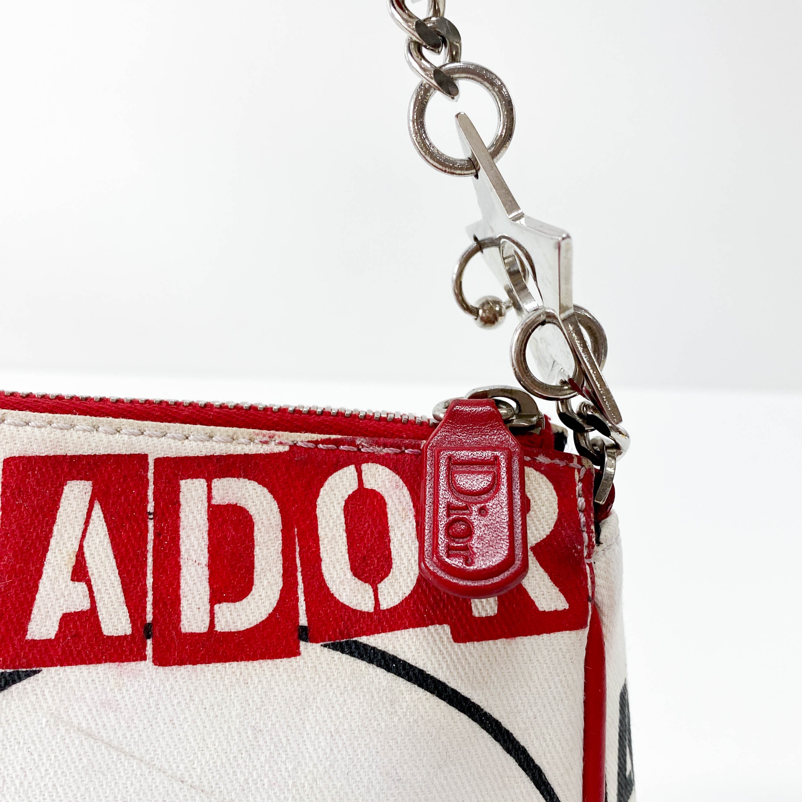 Punk Saddle Mini Neutral Canvas Shoulder Bag