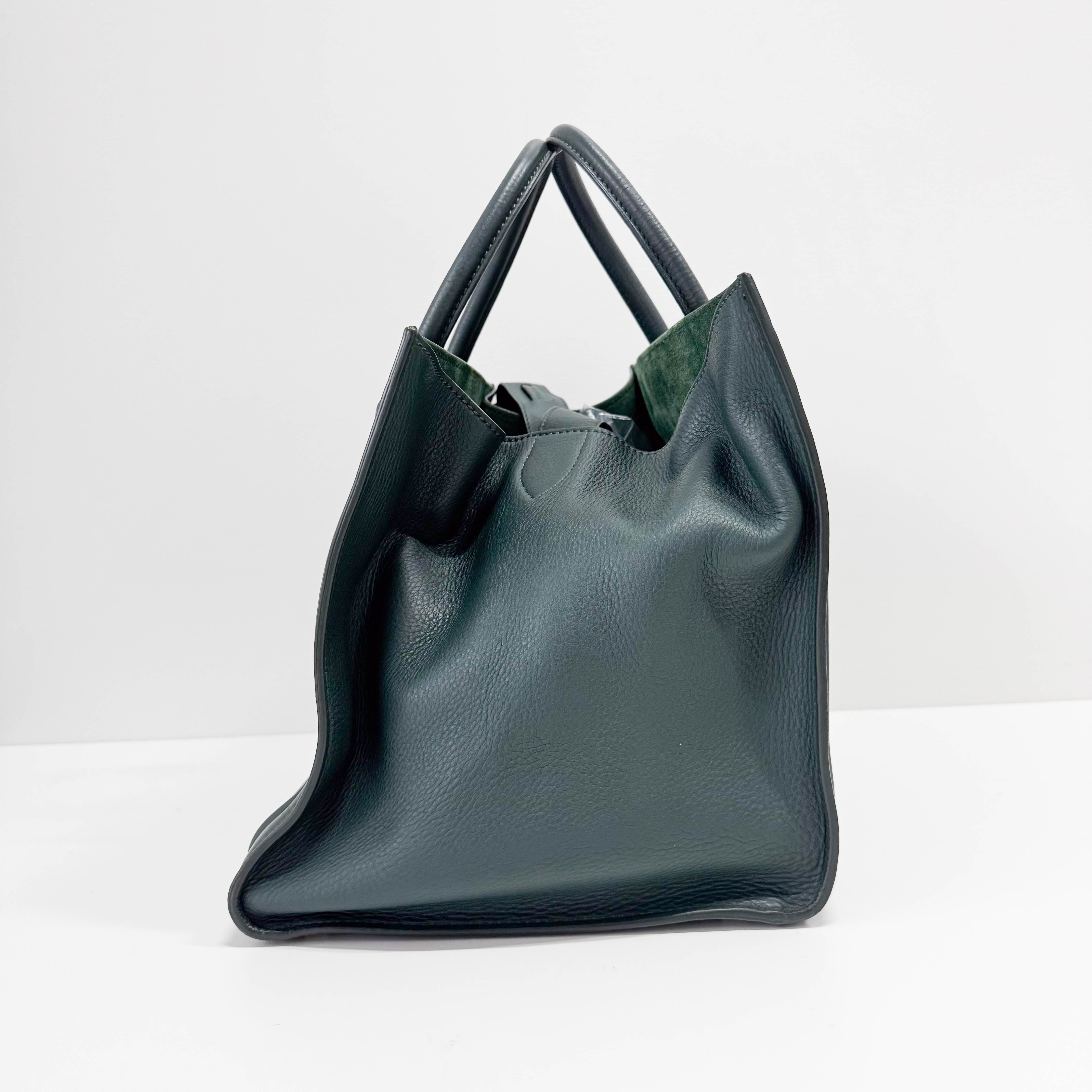 Luggage Micro Green Leather Handbag