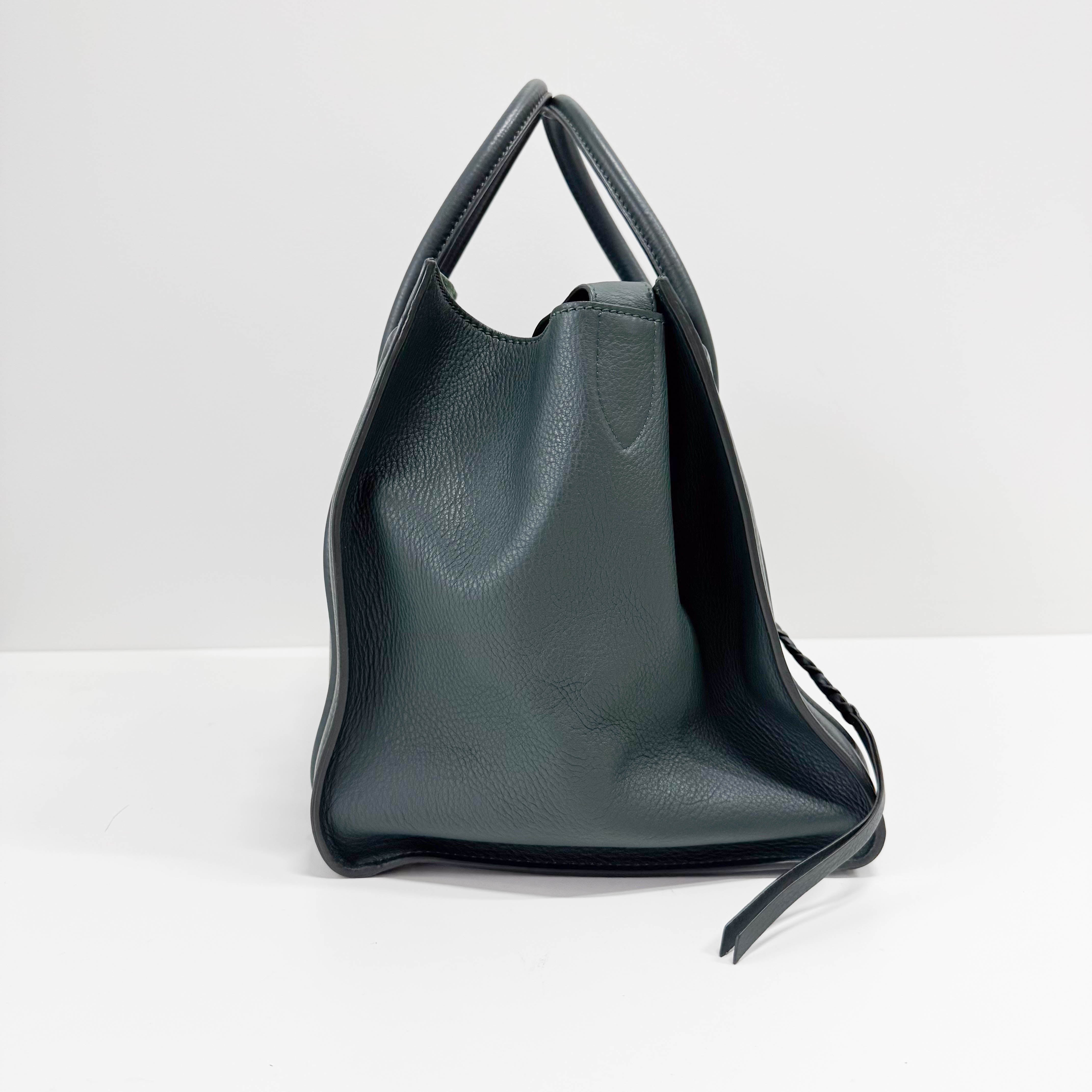 Luggage Micro Green Leather Handbag