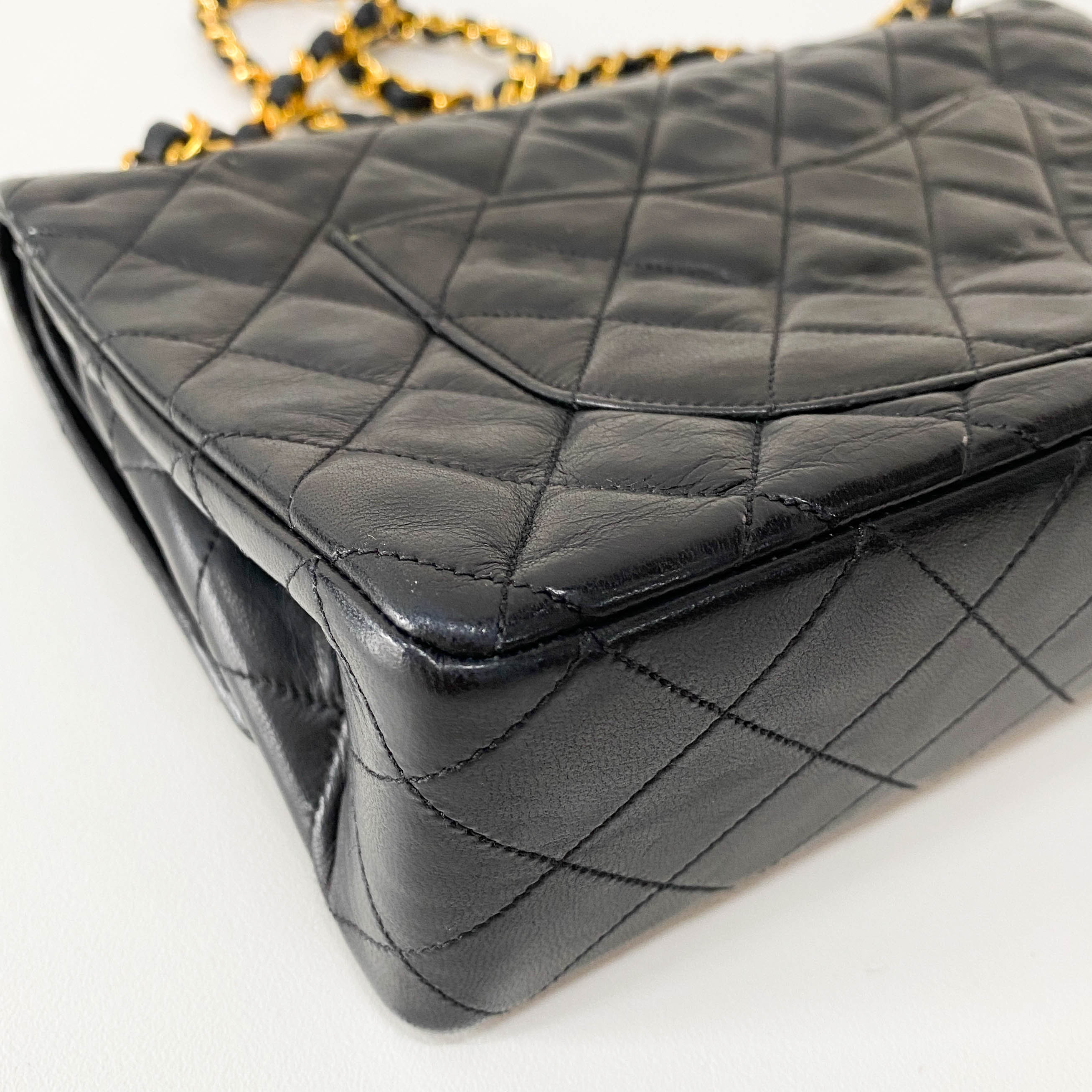 Timeless Classic Double Flap Black Chain Shoulder Bag