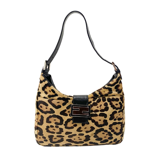 Leopard Print Pony Bag Hobo Bag